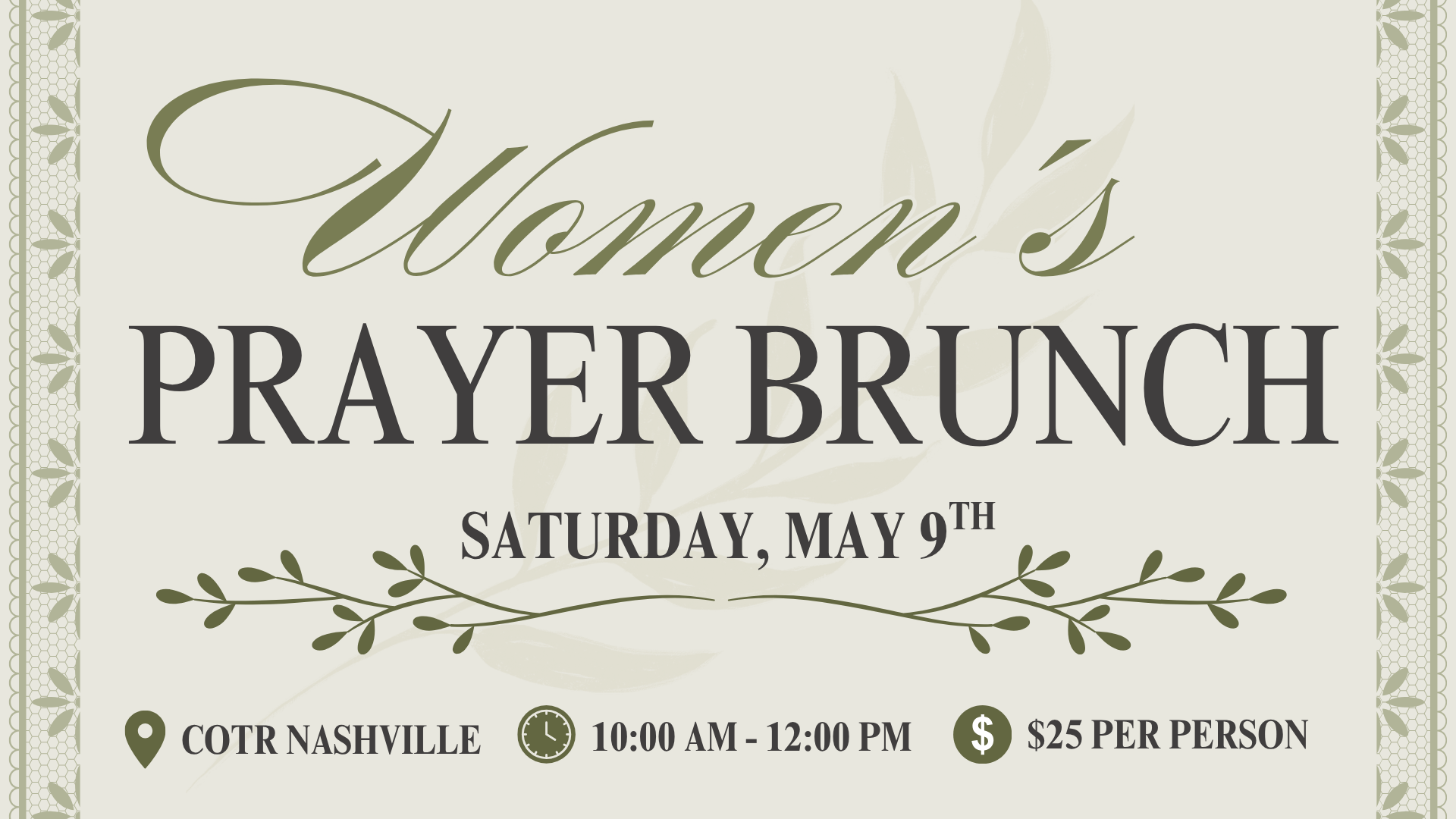 Women's Prayer Brunch