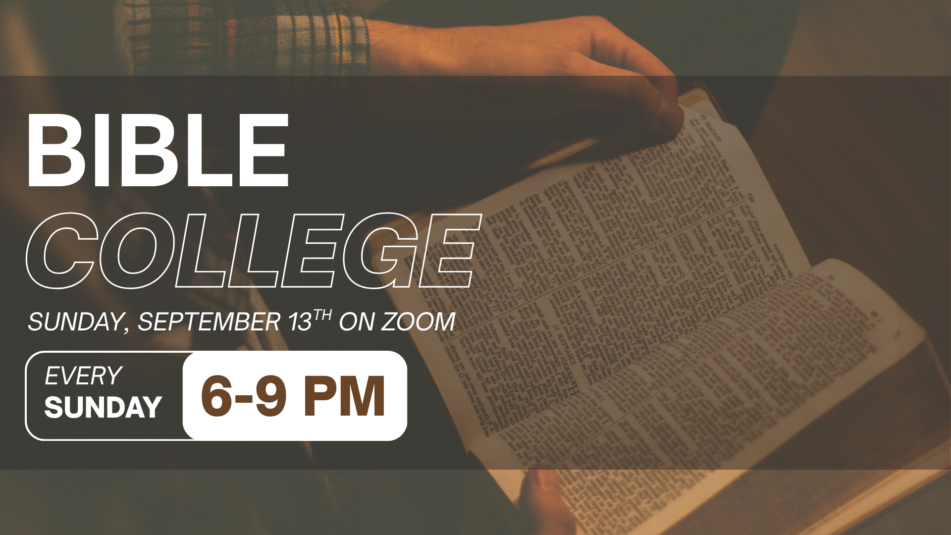 Bible College Returns! 