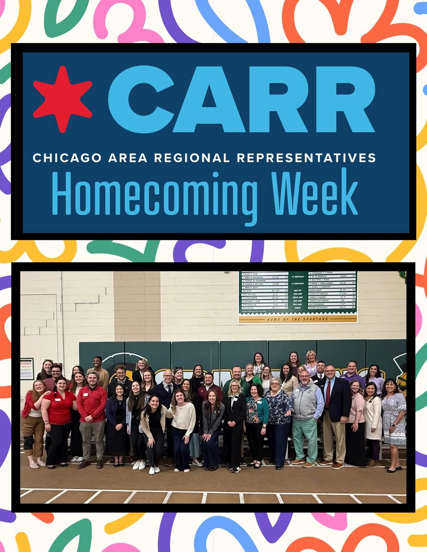 CARR showed up for Homecoming ❤️🎉 Nothing better than celebrating together!