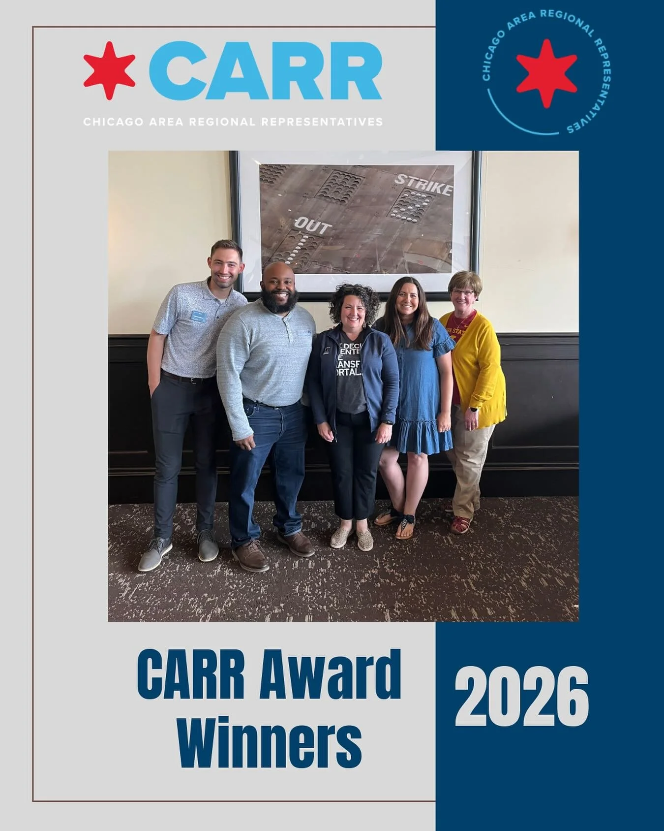 Big congrats to our 2026 CARR Award winners! 🎉
Celebrating those who lead the way, serve with heart, and go above and beyond every day. 💪💙
🏆 Founder&rsquo;s Trailblazer Award: Debbie Lysicatos (University of Mississippi) &amp; Thomas Hermsen (Mar