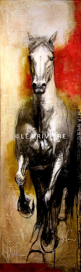 ©LéaRivière «Lumière» 60"x18" 152cmx45cm vendu-sold