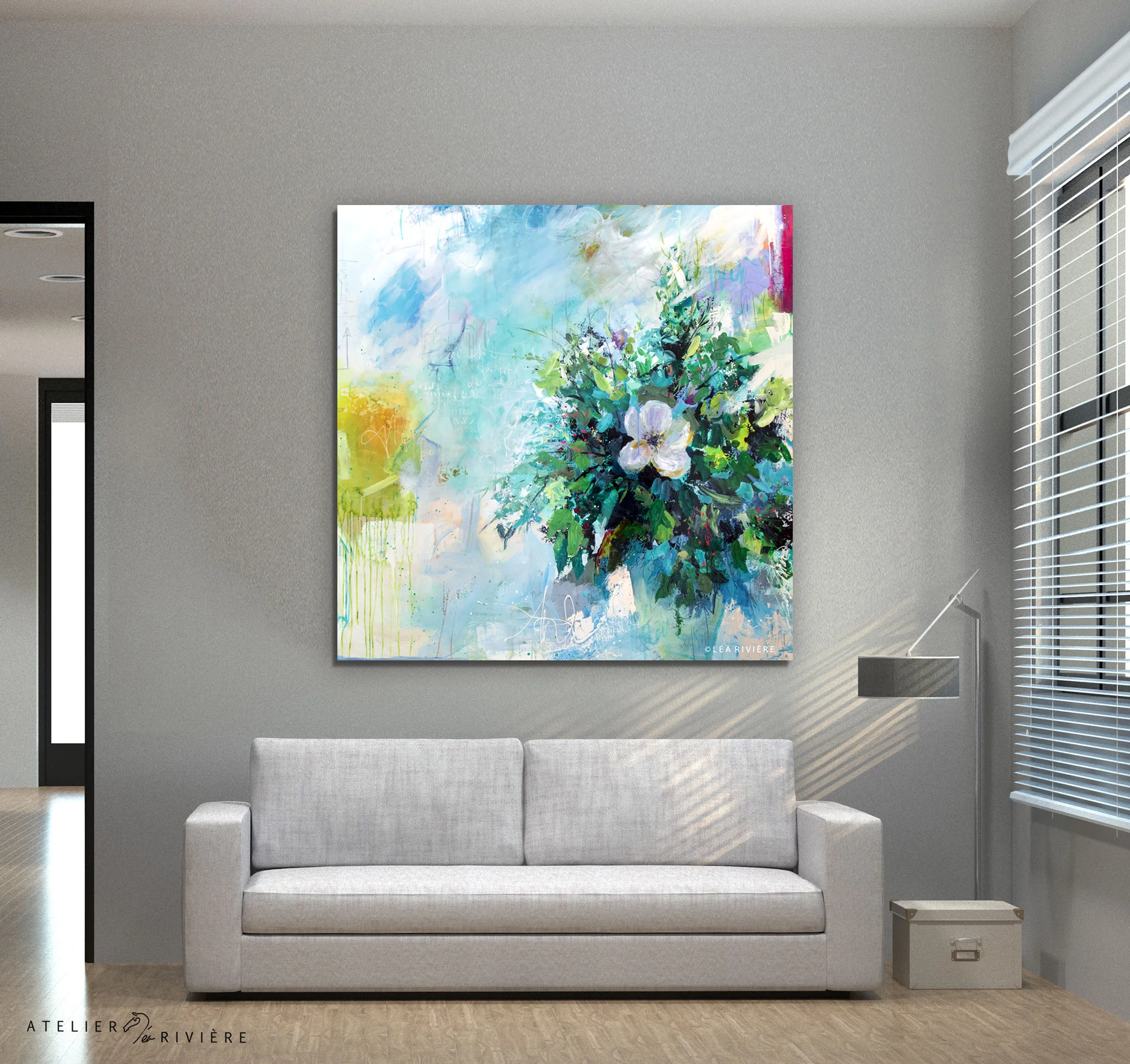 Parce que tu es unique (152x152cm)Disponible