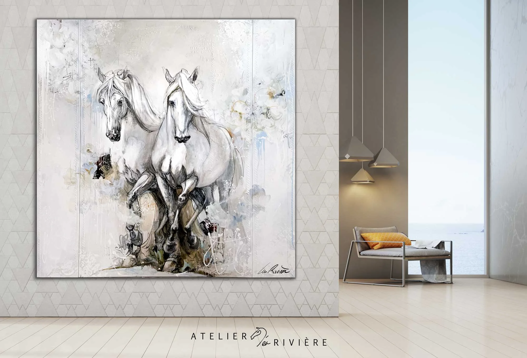 A la lumière, l'élégance. (183x 183cm)