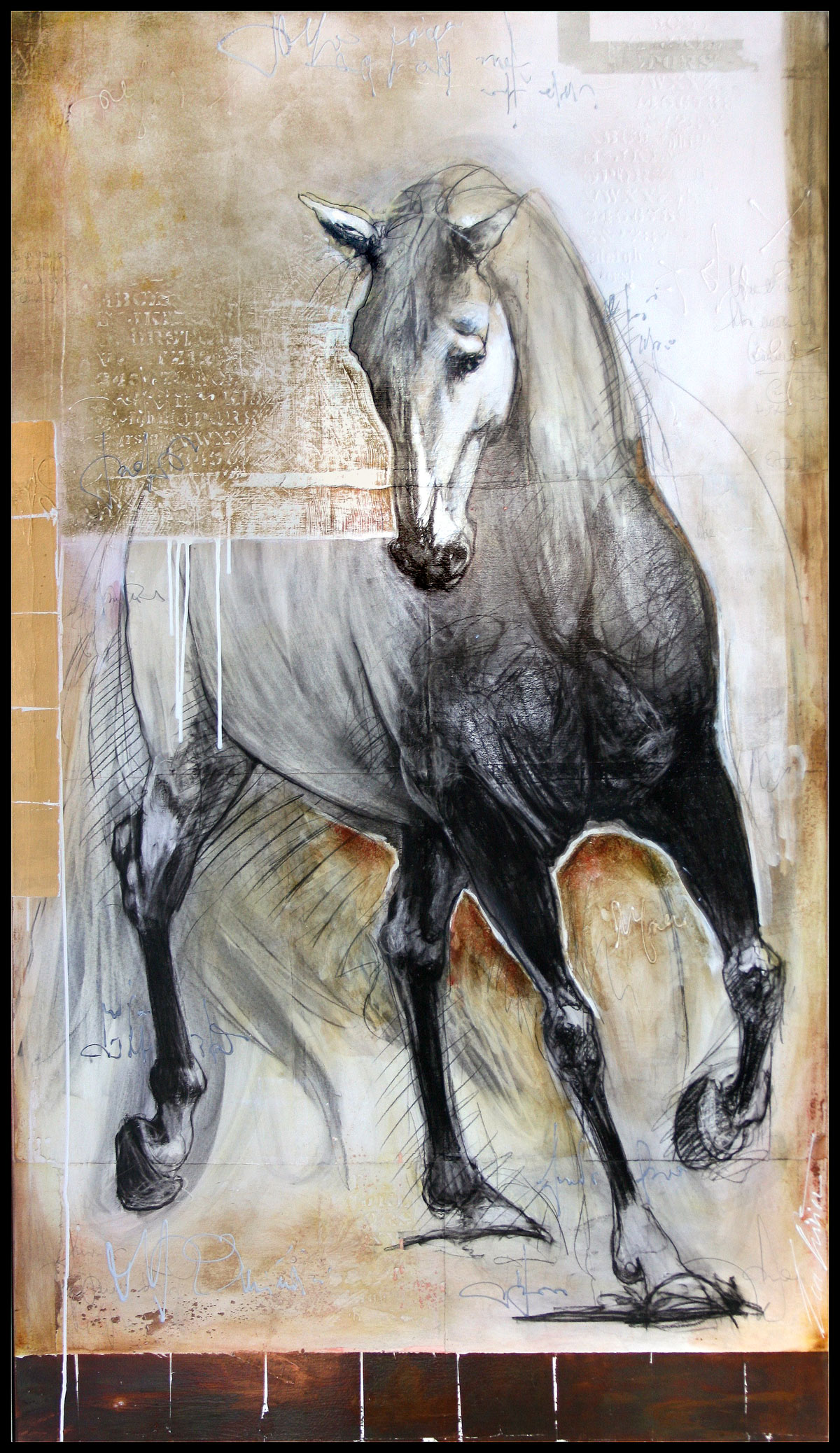À grands pas (213x122cm) disponible