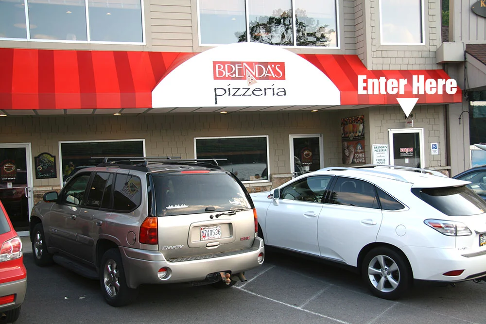 Brenda's Pizzeria, .4 miles south of the 219 Bridge
