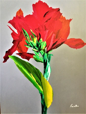 Canna Collage, 48" x 36"