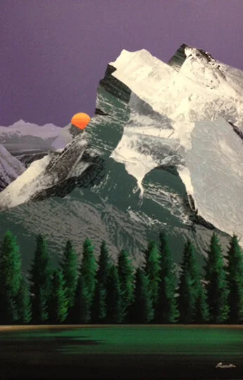   Sunset  Collage, 30” x 44”   