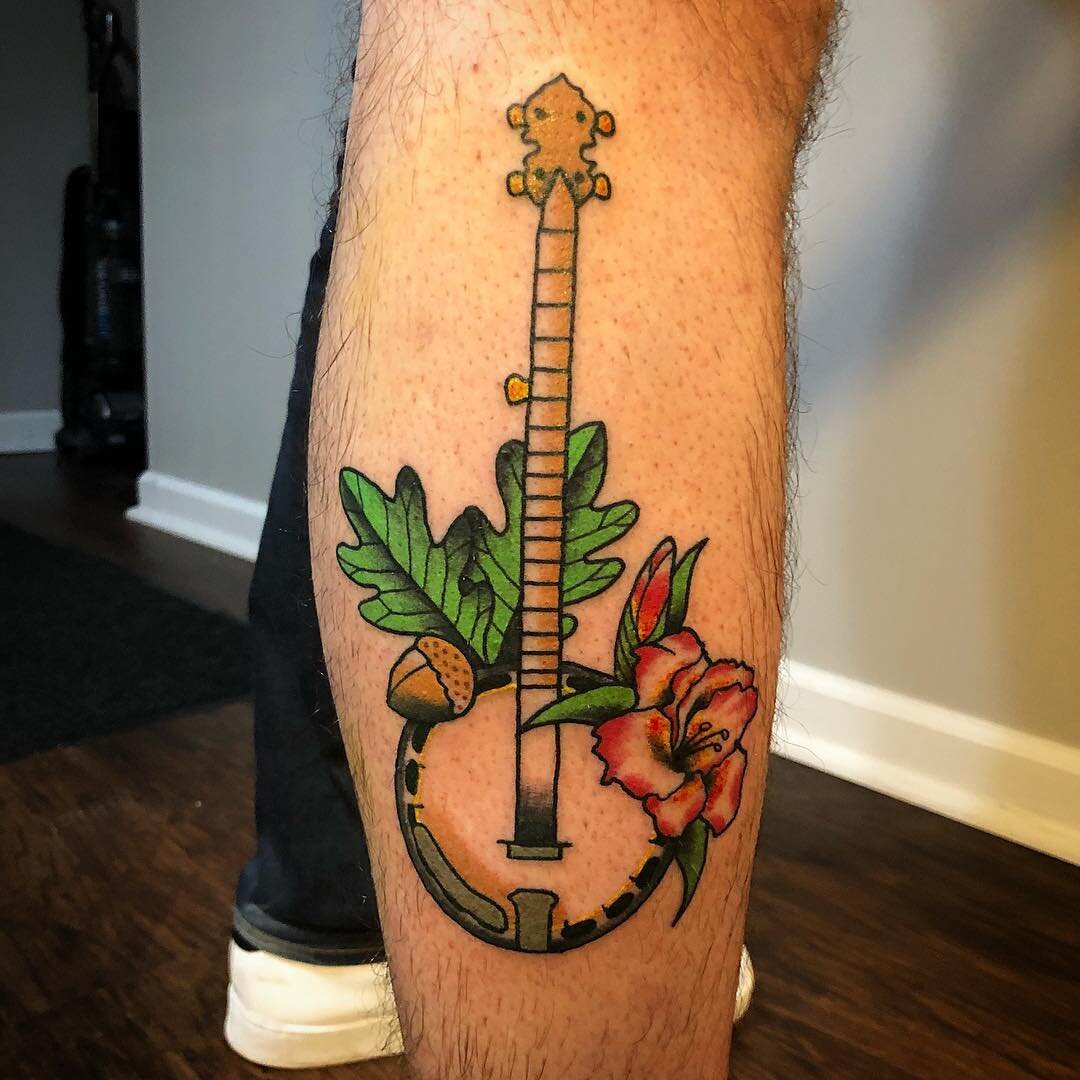 Instagram photo by Matt Houston  May 21 2016 at 330pm UTC  Rockabilly  tattoos Traditional tattoo guitar Music tattoos