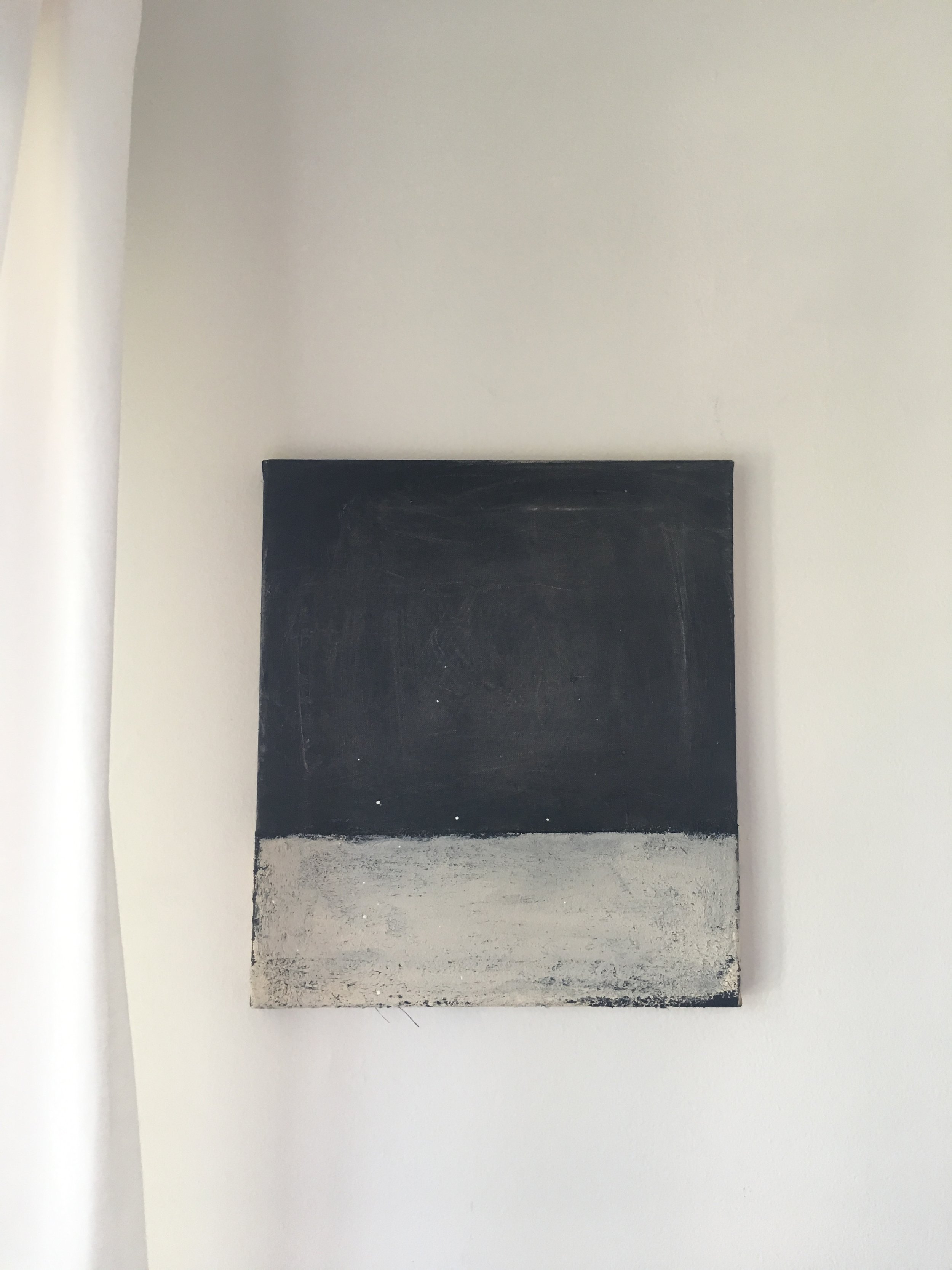 texture in black no. 1 10"x14" acrylic, concrete on canvas $50 SOLD