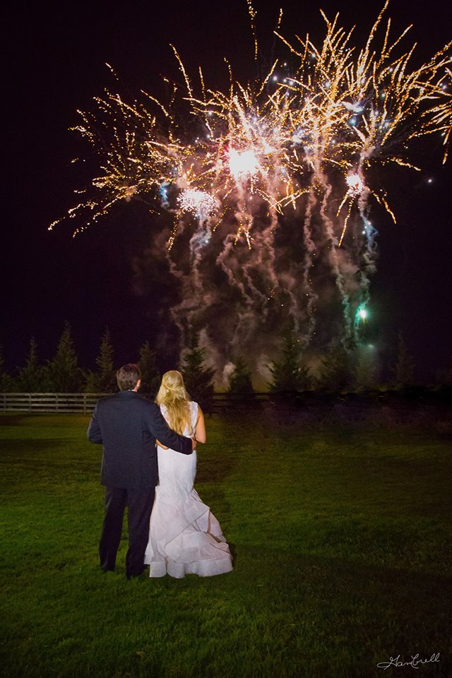 Wedding fireworks photography inspiration