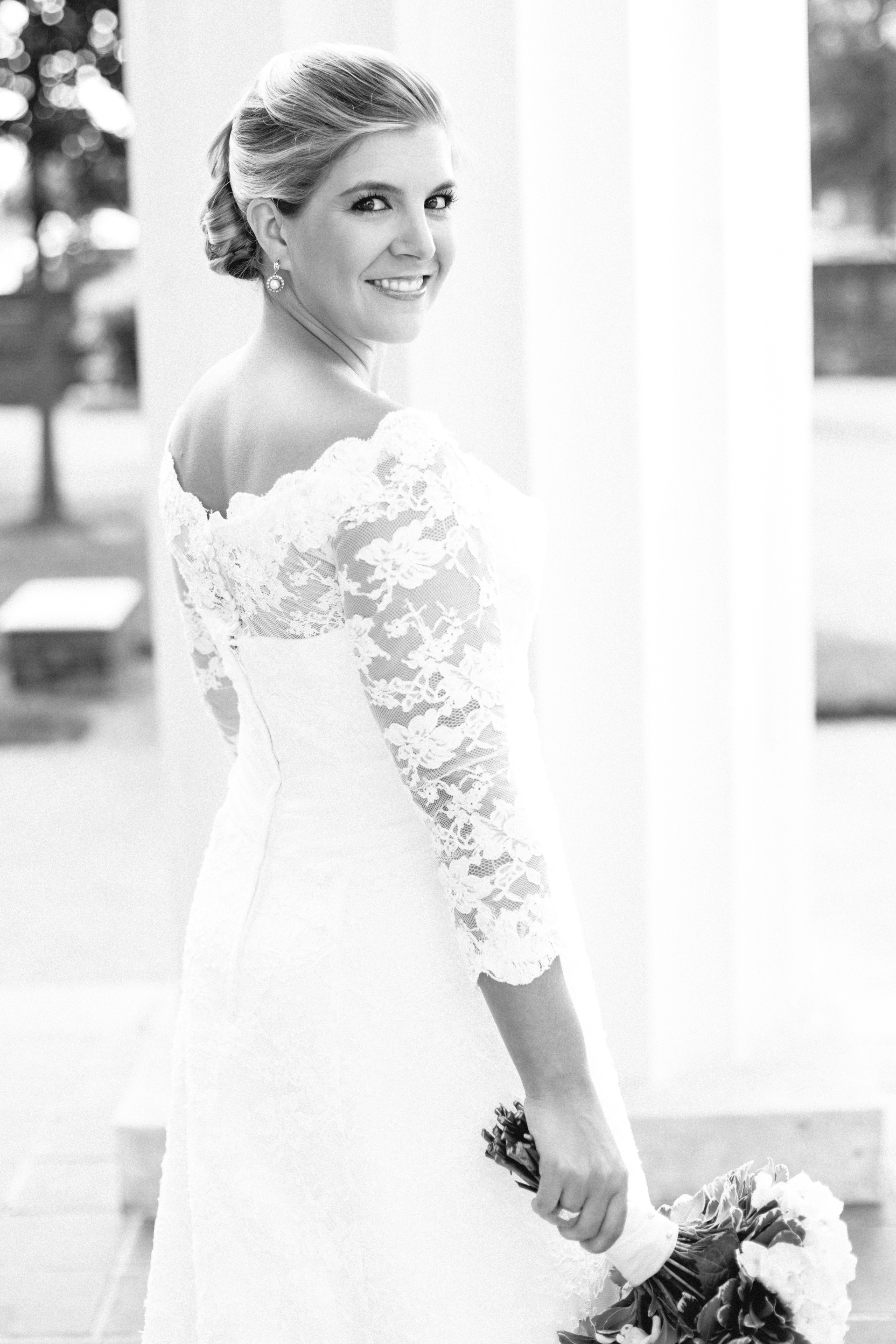 Black and white bridal portraits | Greg Boulus Events, Augusta GA.