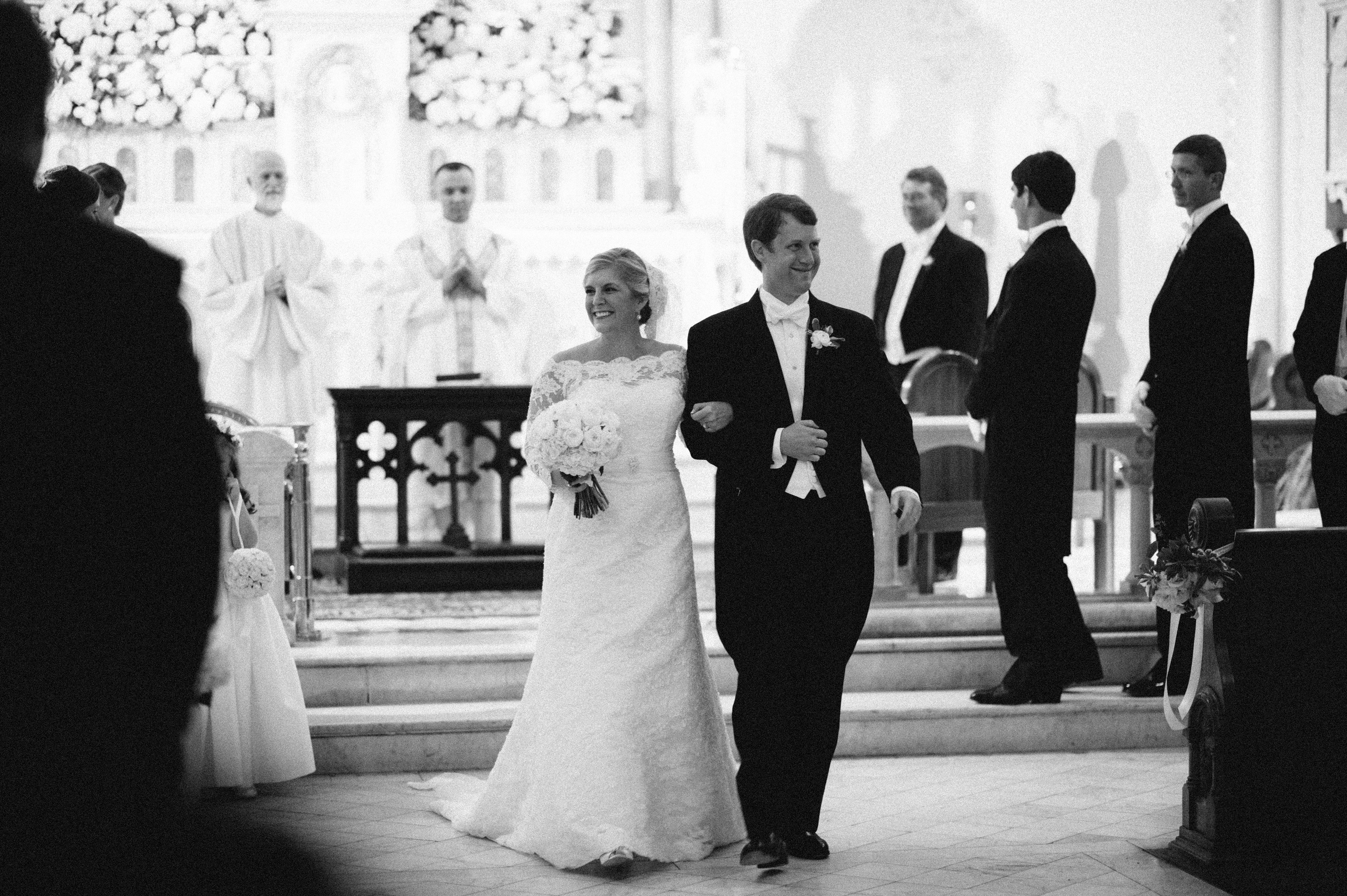 Wedding Ceremony at Church of the Most Holy Trinity | Greg Boulus Events, Augusta GA.