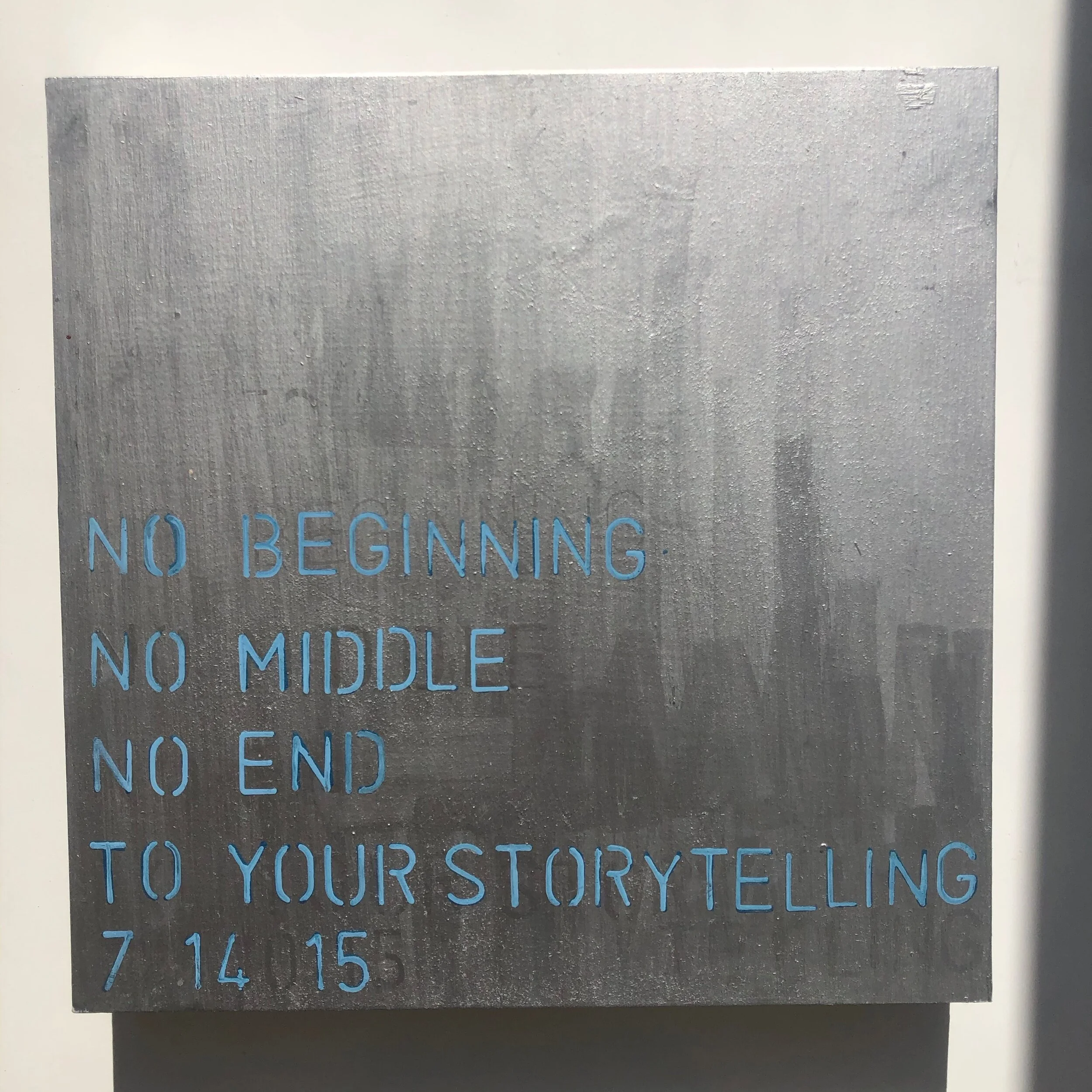 NO BEGINNING NO MIDDLE NO END