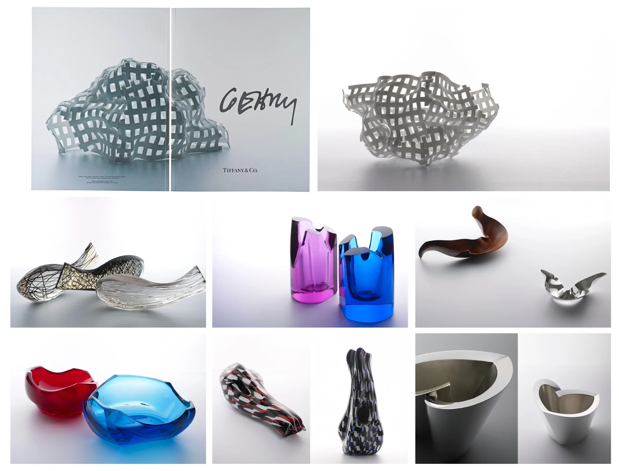  Photography by Stephen Lewis  Tabletop by Frank Gehry for Tiffany &amp; Co. Art Direction of Photography Mailer Design 