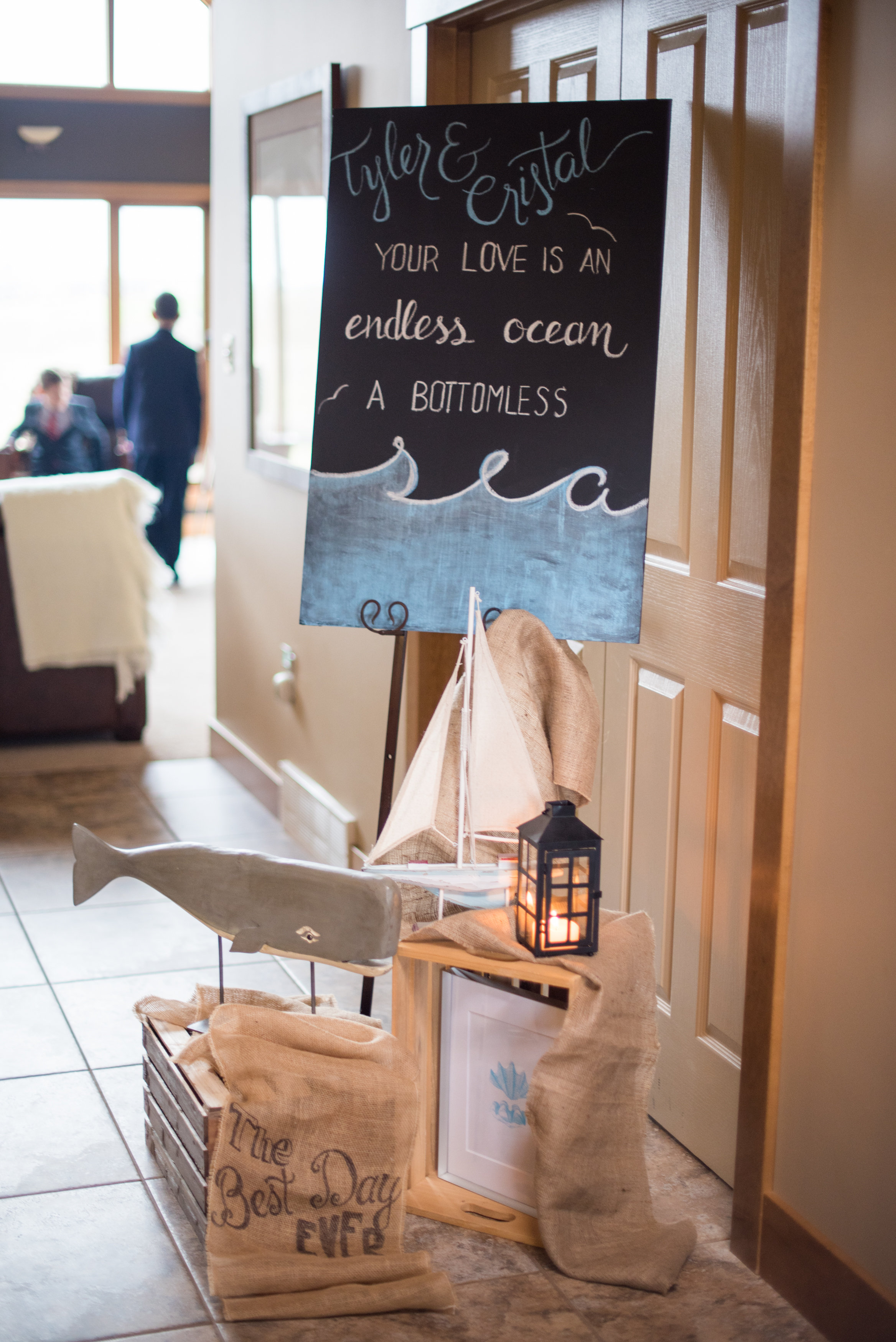 Celebrating Tyler's love of the ocean that theme was weaved throughout the decor for a relaxing Sunday morning brunch.