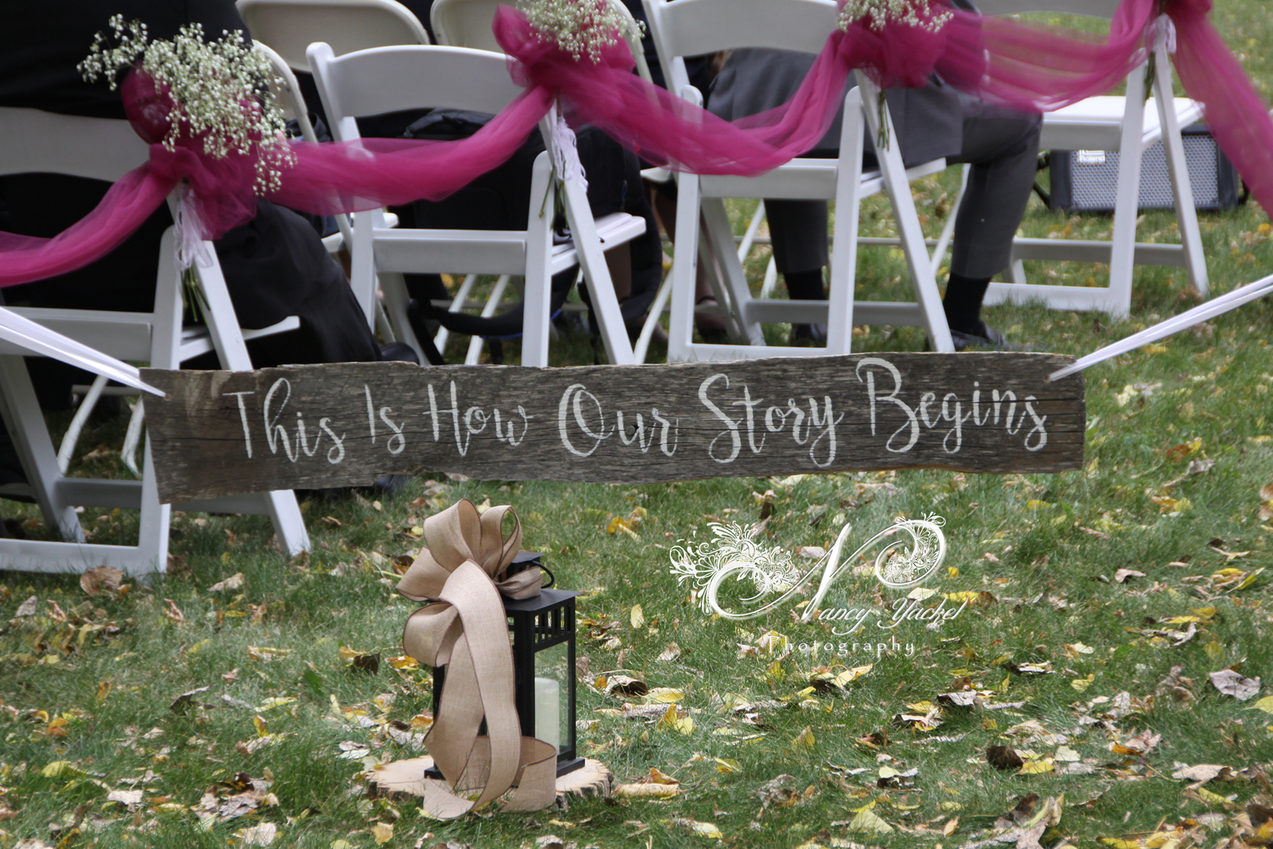 One of Marion's unique ideas was to have family members bring their wedding pictures for display, both new and "seasoned" marriages. It was a fun table for her guests to visit as they compared then and now. Rustic decor was Marion's choice and Weatherwood Events was able to incorporate that into the chalk art and items that we added to complete the picture that Marion had envisioned for her special day. It was such a pleasure to be a part of this day with Chad, Marion and their delightful family! 