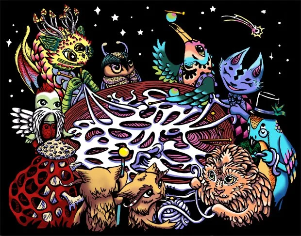  “Mushroom Guardians” digital illustration 