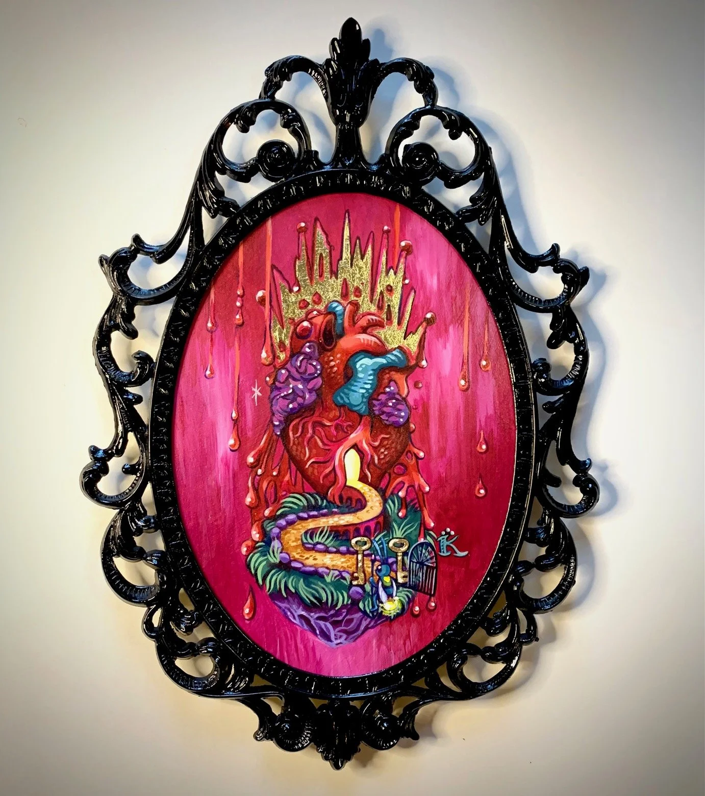  “Going Home” Acrylic on panel, 6” x9”   Please check in the shop section to see the most current collection of original art available.   