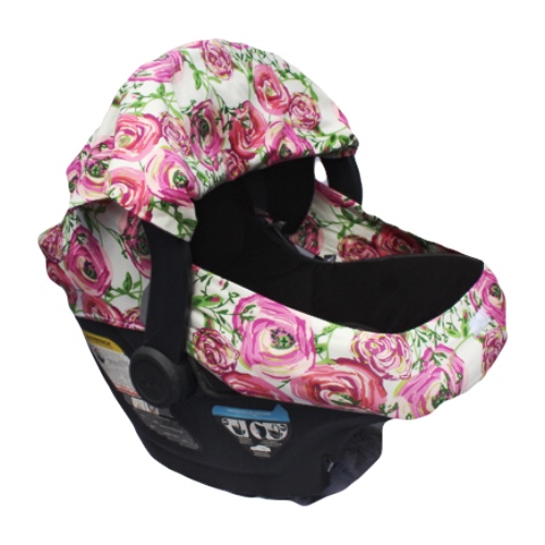 Flower Power Car Seat Cover Boho Cheeks - Infant Car Seat Cover Made In Usa