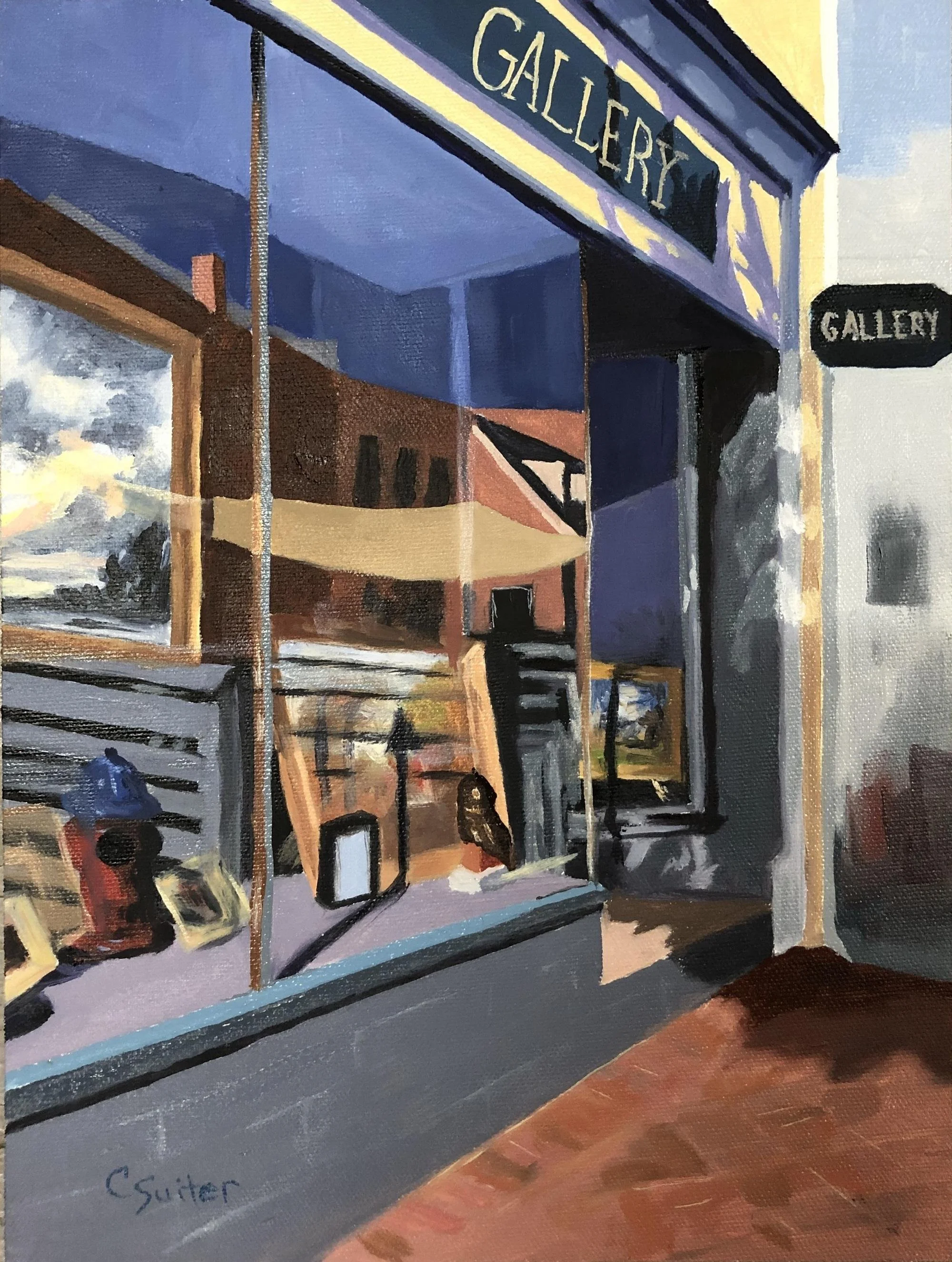 Reflections in a Gallery Window
