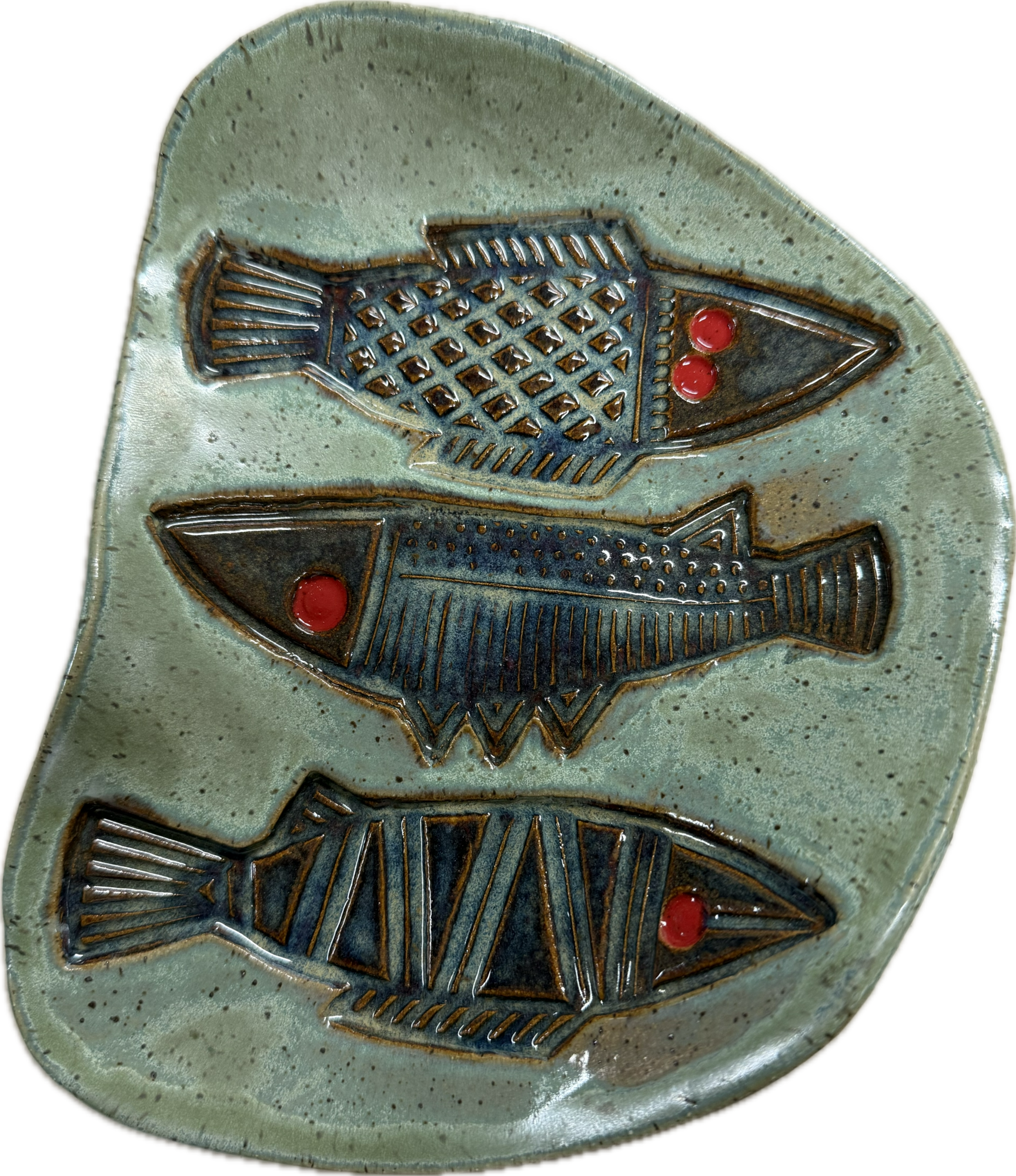 Stoneware Three Fishes