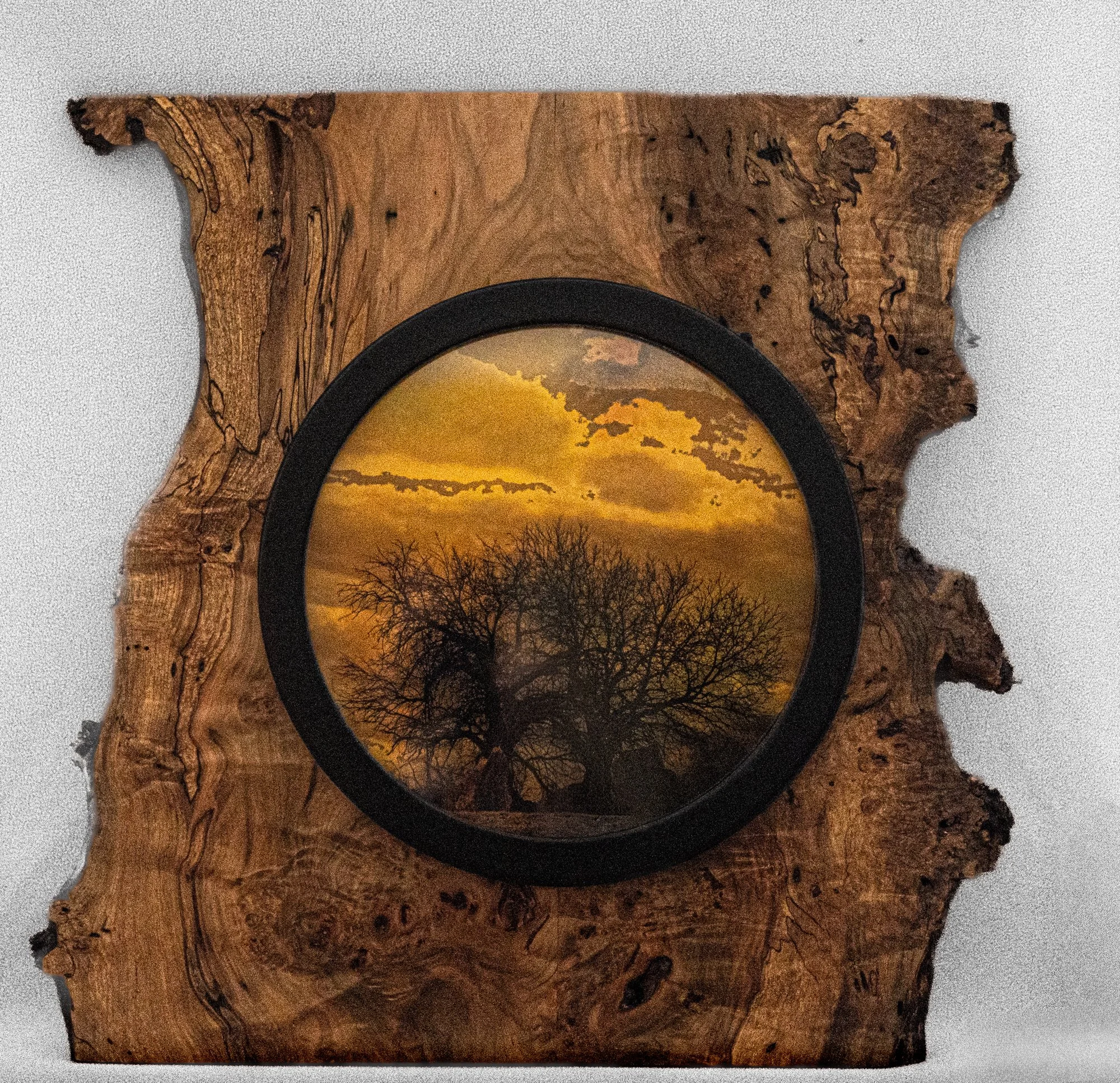 Photo with Custom Figured Maple Frame