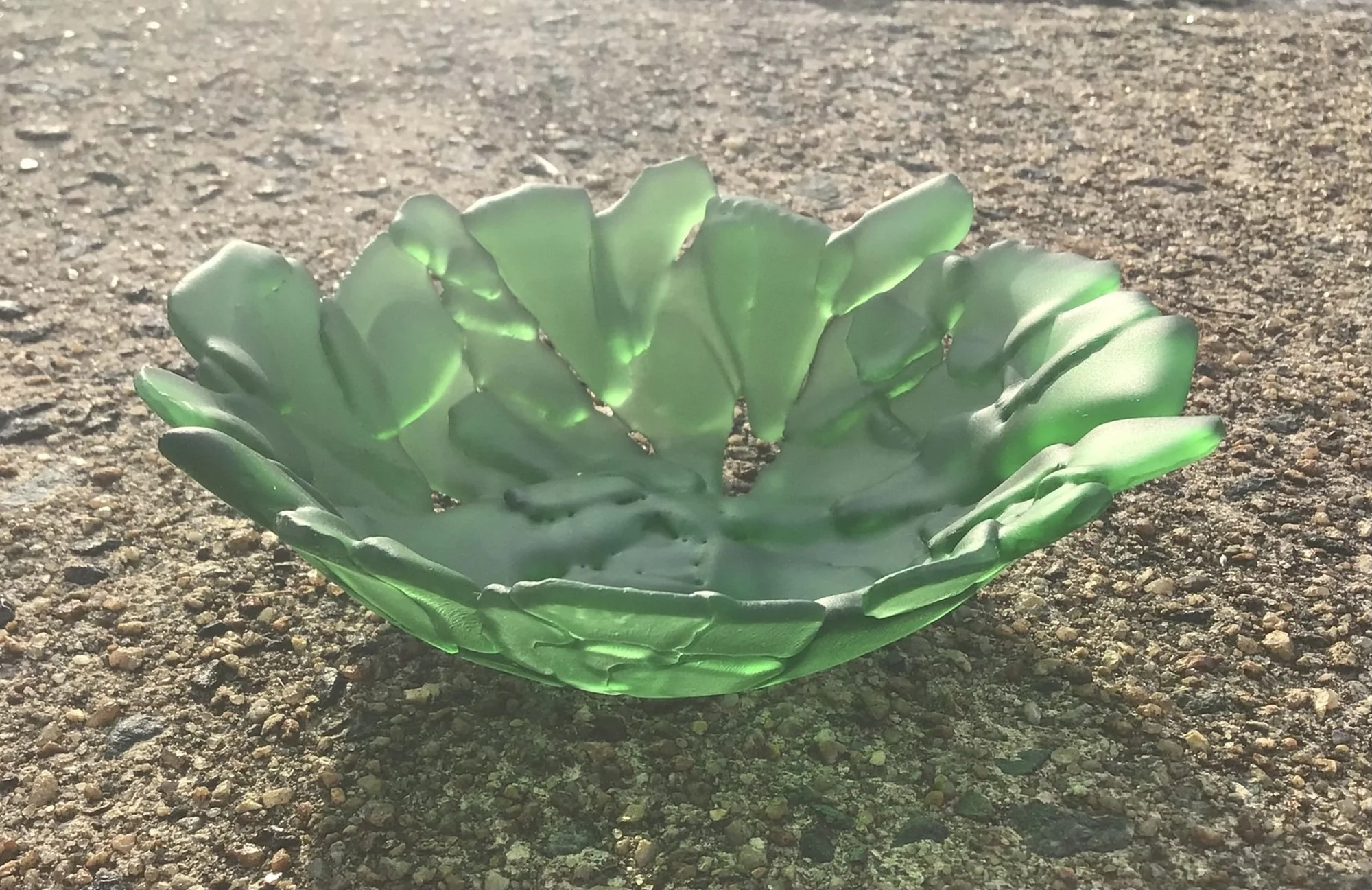 Green Recycled-Beverage Bottle