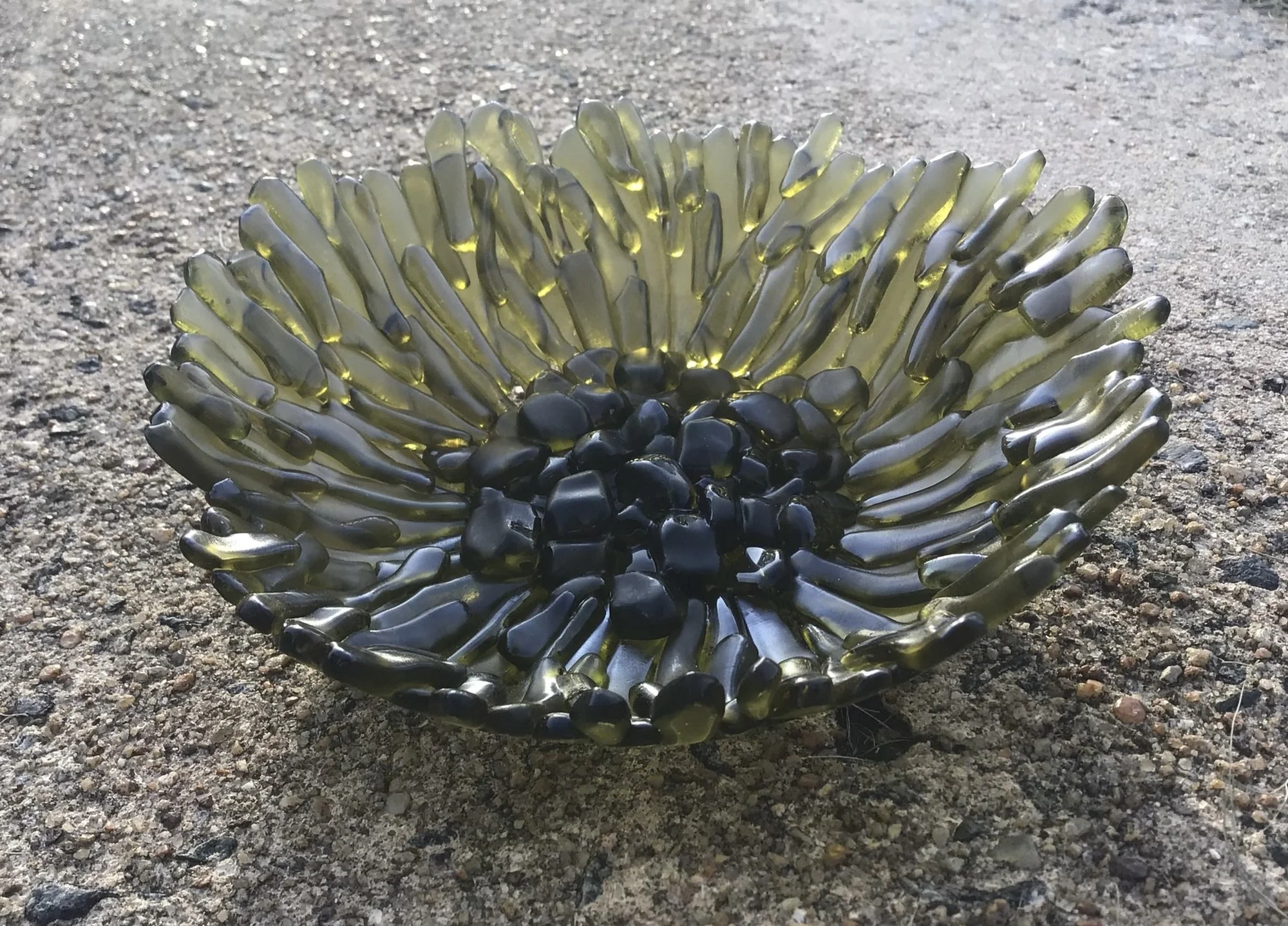 “Daisy” Chartreuse Recycled Beverage Bottle