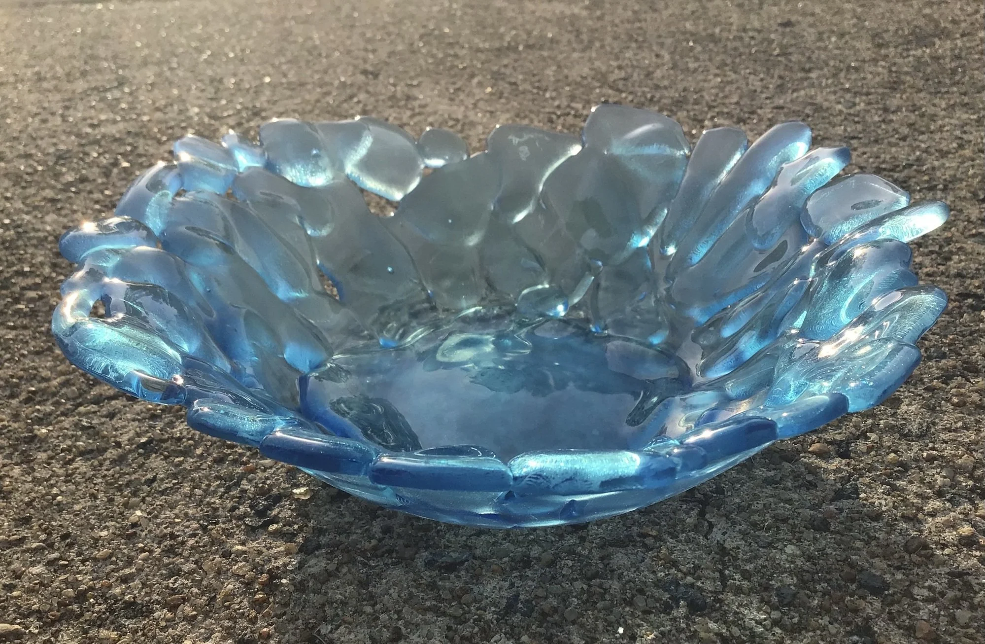 Deep Turquoise Recycled Beverage Bottle