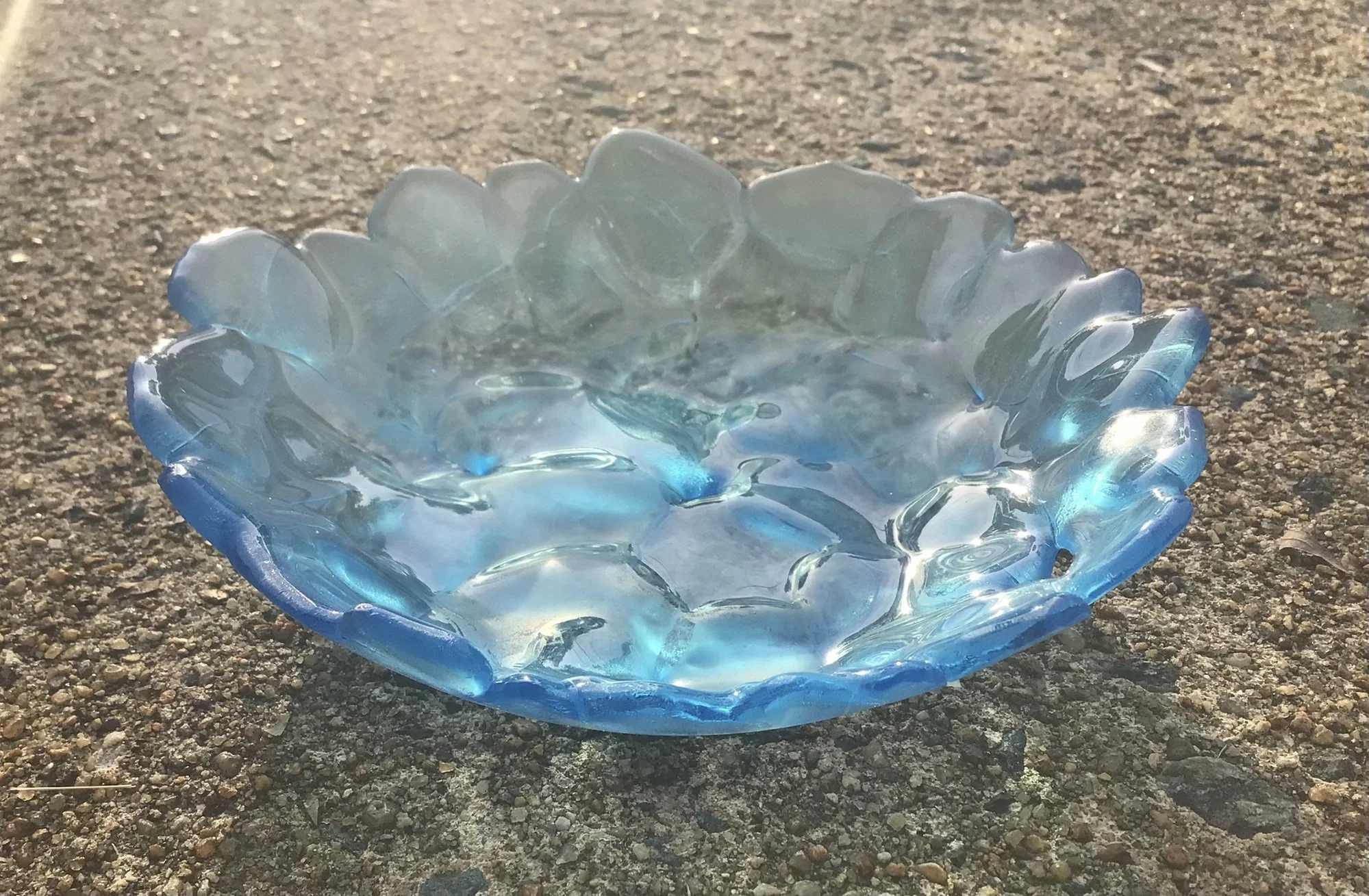 Deep Turquoise Recycled Beverage Bottle