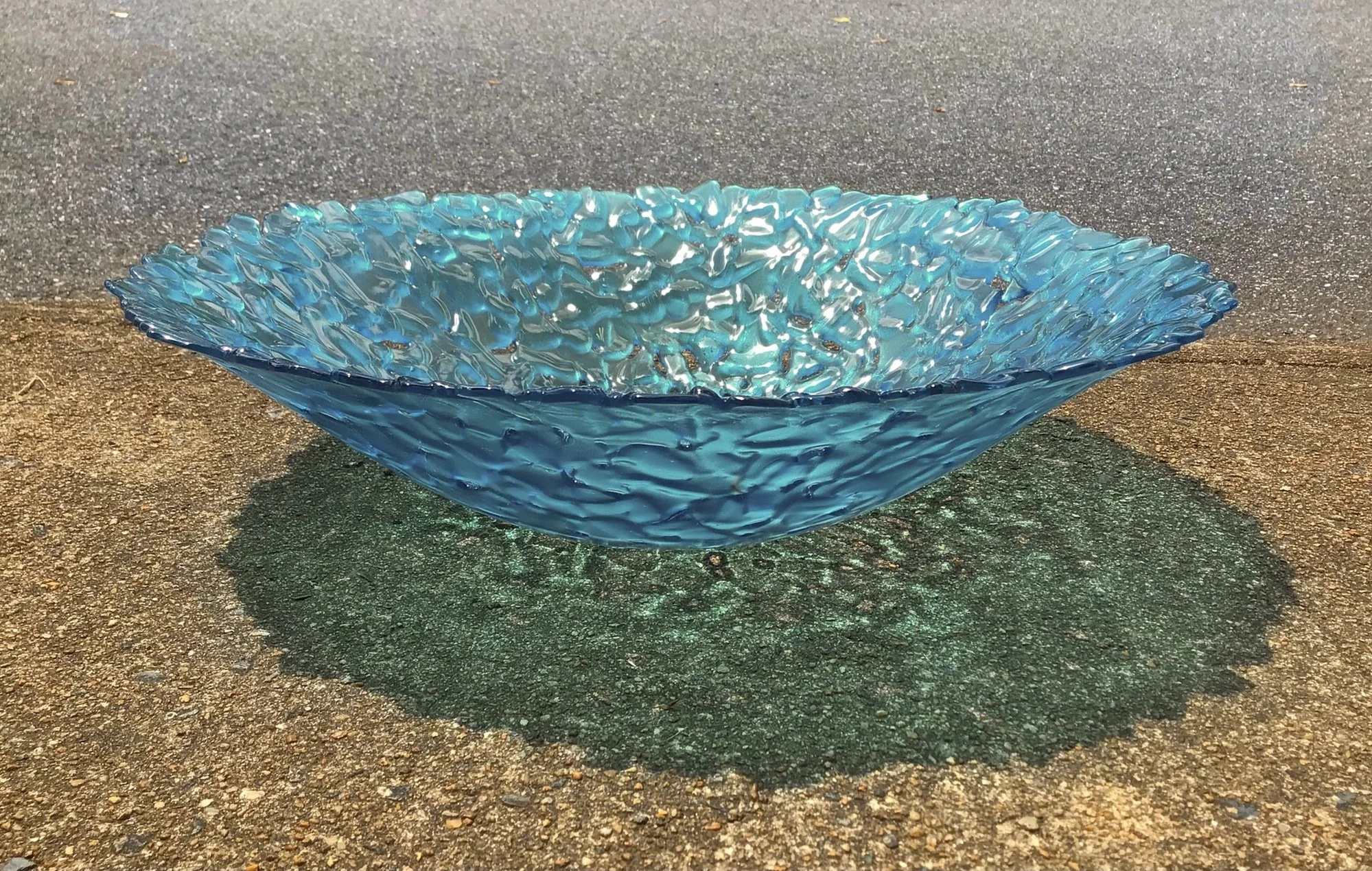 Glacier Melt — teal blue recycled bottle glass