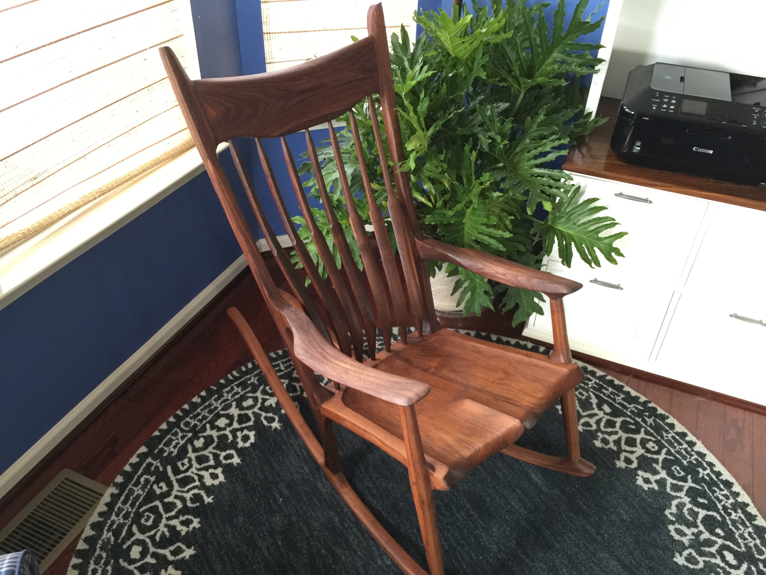 Maloof Inspired Sculpted Rocker