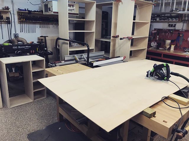 Time for the backer panels #woodworking #cabinets