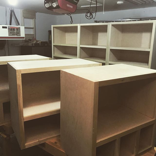 I win this round 2 car garage... #woodworking #cabinets #casework