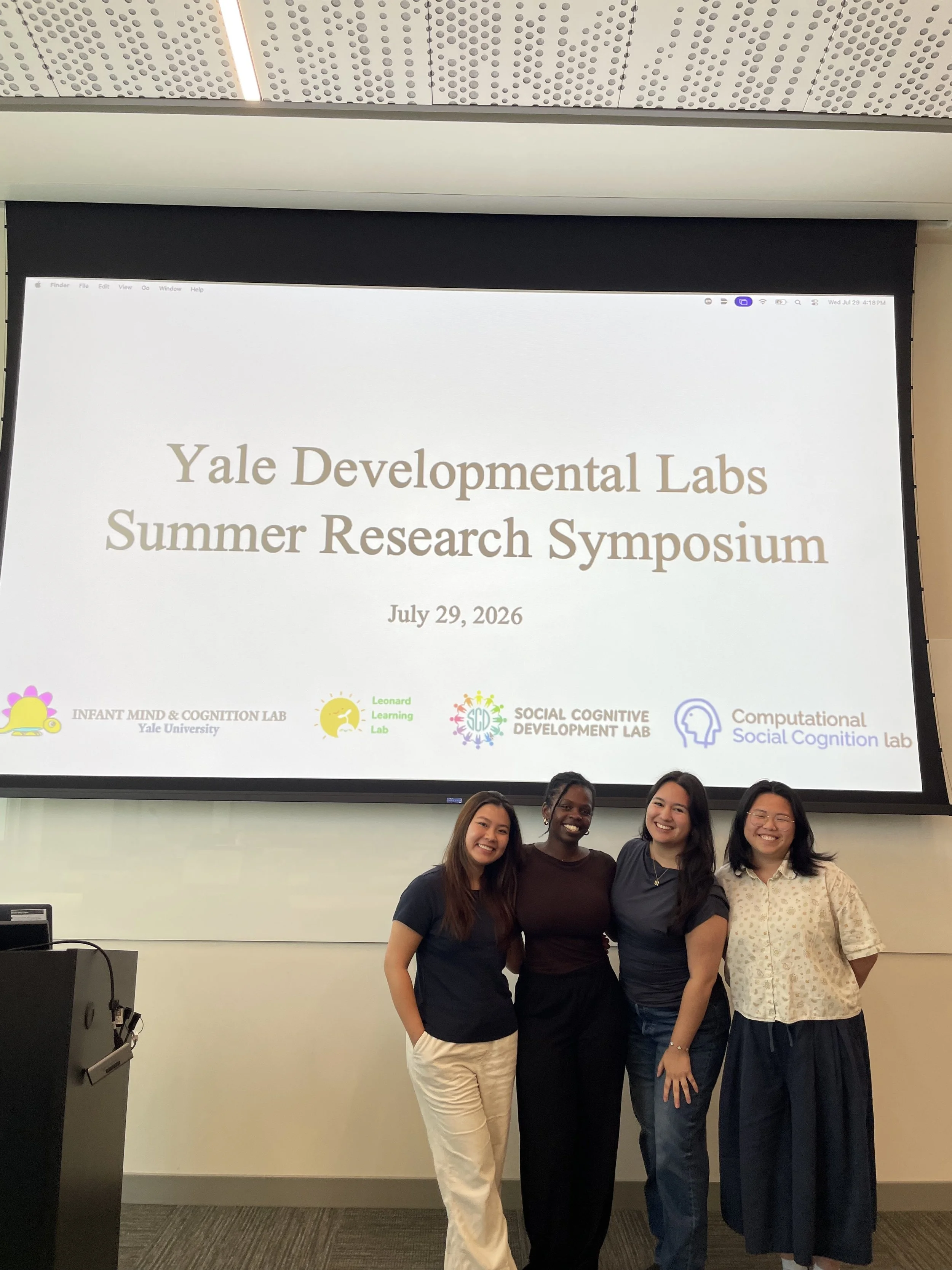 7/29/26: Our summer interns, Jayna, Sophie, and Cindy, wrapped up their time with us by presenting their fabulous research!