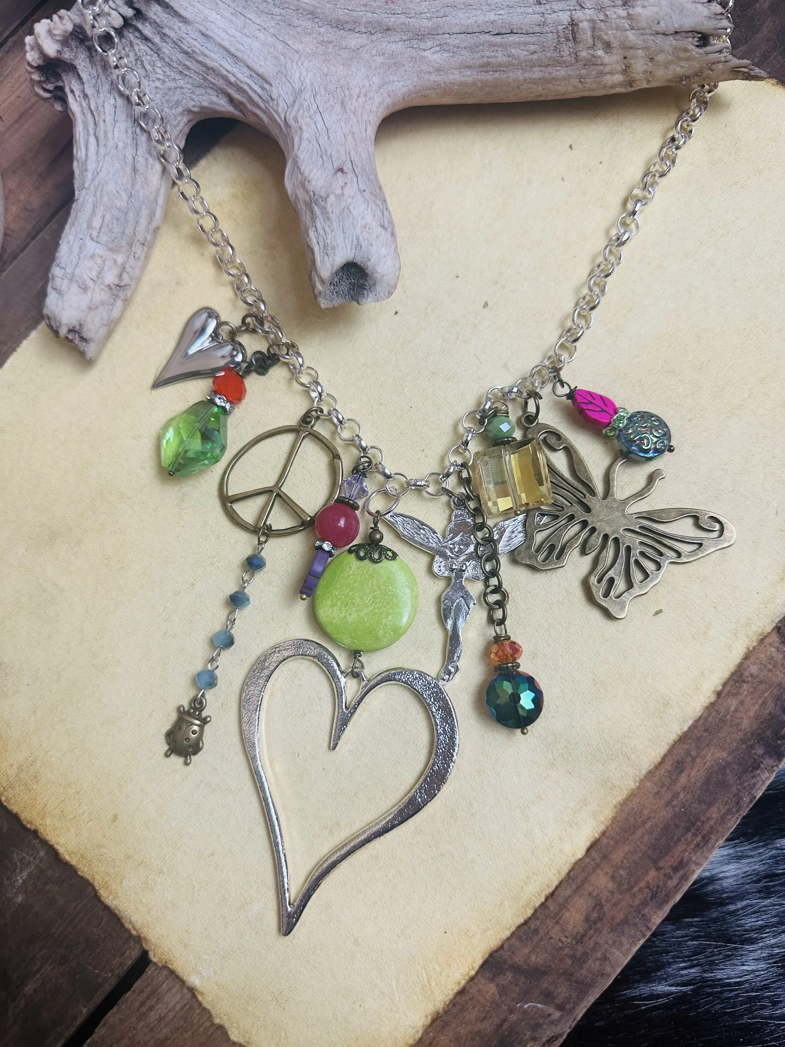 Gypsy Junk Originals Bright Heart Necklace