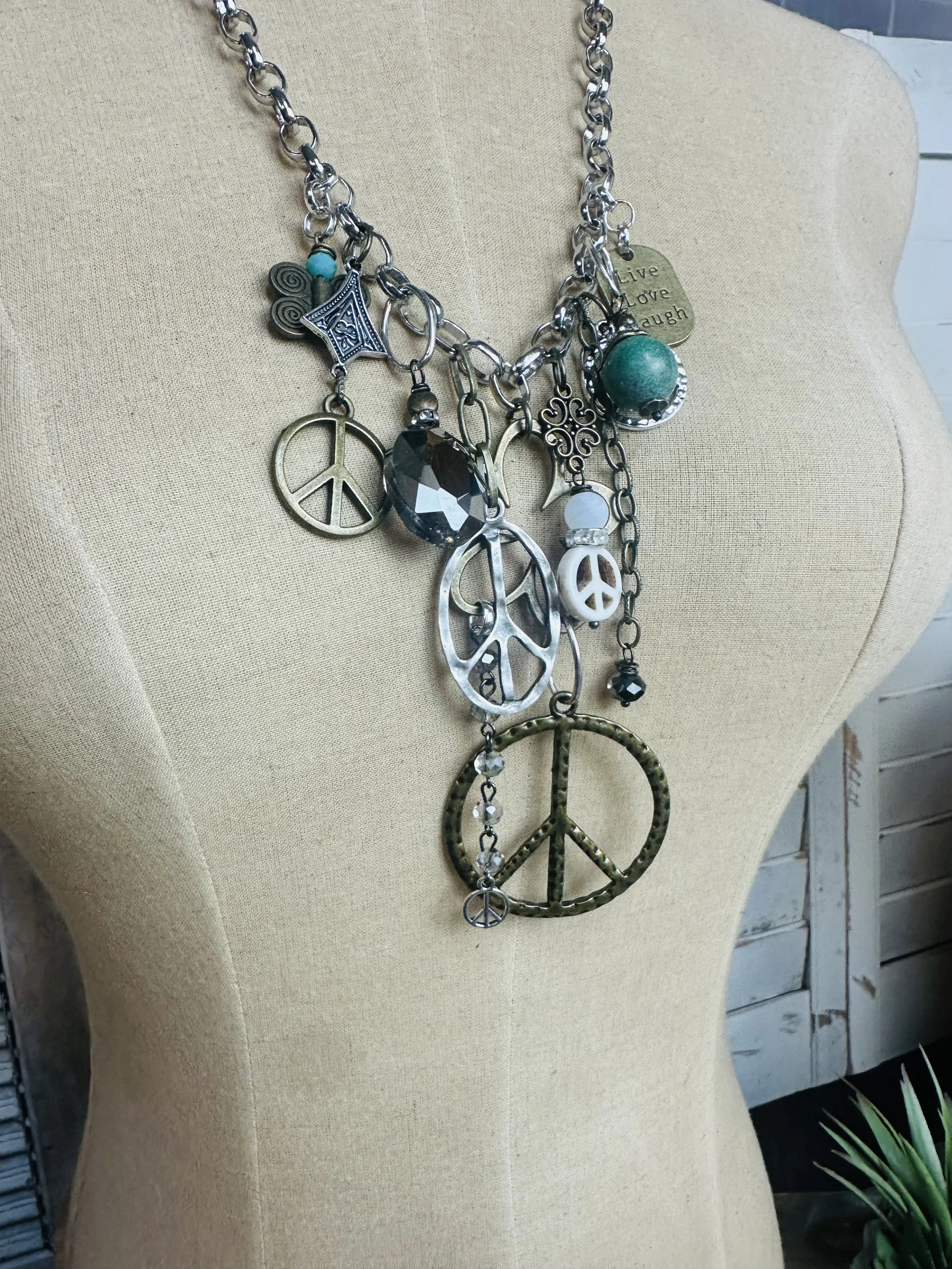 Gypsy Junk Orginal Peace Necklace