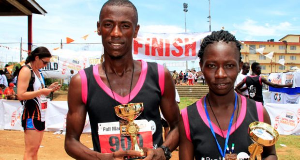 Sierra Leone Marathon winners. Image: Will Whitford