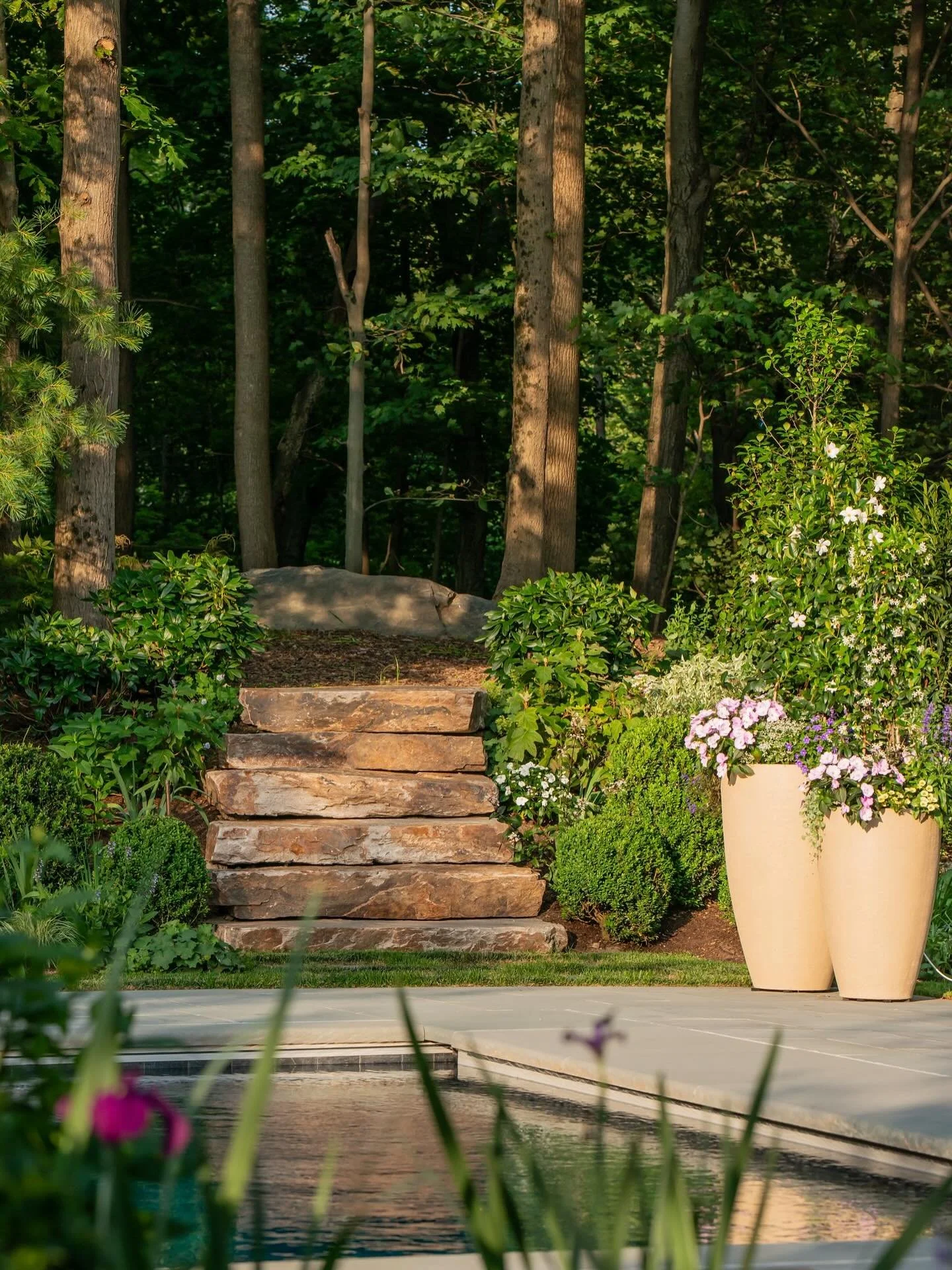 Where nature meets design 🌿✨ The perfect blend of tranquility and a bit of mystery in every corner. 

@jonathanhopk 
@thompson_raissis_architects 
@emateria66  @baker_builders @gfxsitedev @summerrainsprinklers 

Photo @jorgeggphotography

#Landscape