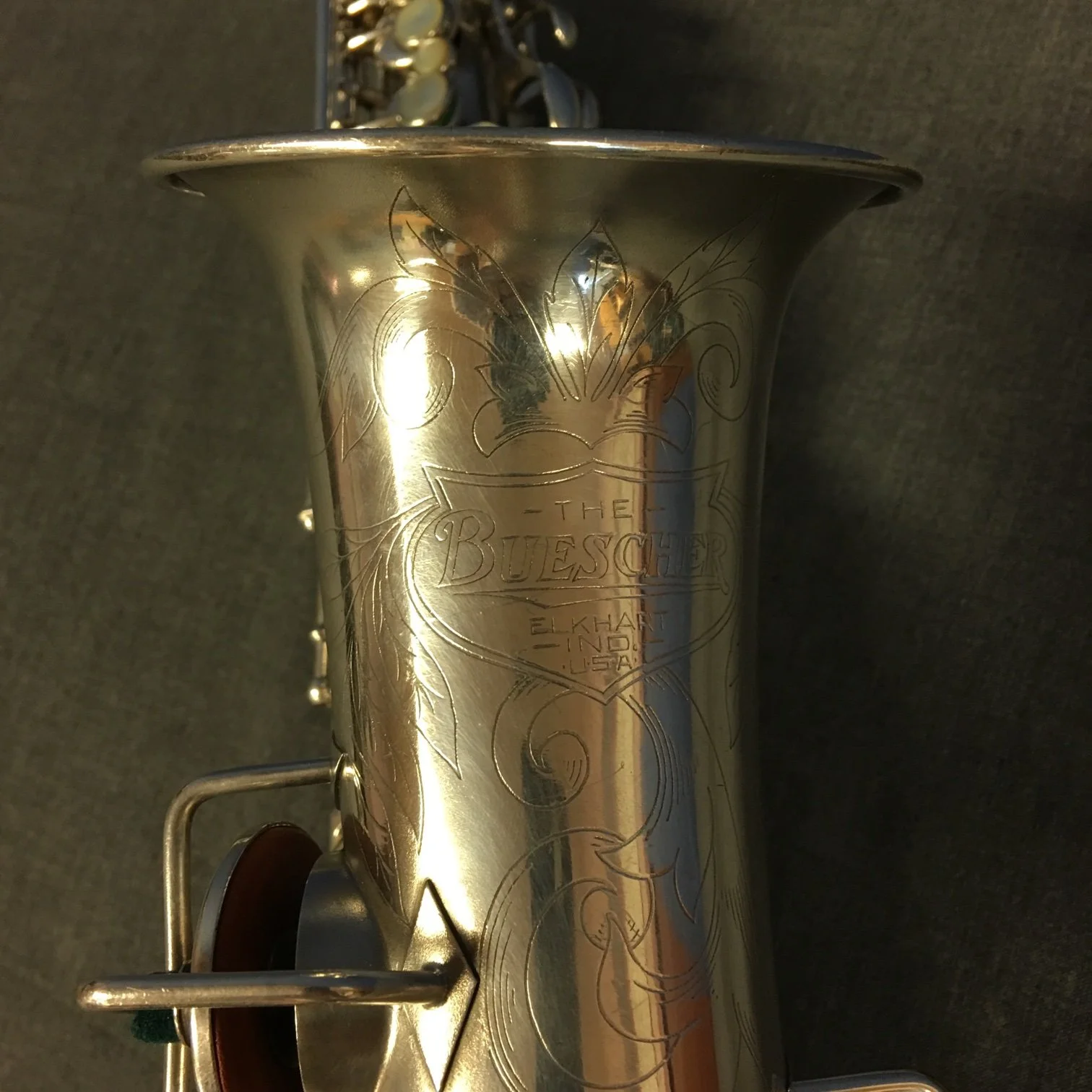 1928 BUESCHER TRUETONE SILVER ALTO SAX — Alder Creek Music