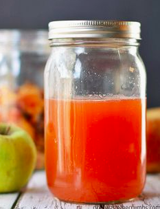 Apple Cider vinegar made at the Zero Waste Cooking Workshop
