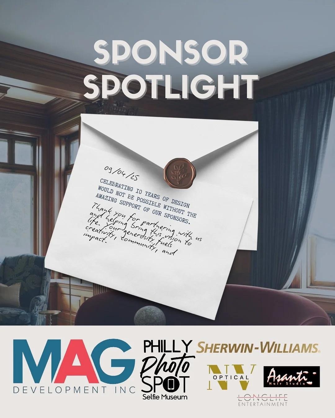 Our Amazing Sponsors! 

Thank you for partnering with us and helping bring this vision to life. Your generosity fuels creativity, community, and impact.

#phillyphilly #phillyevents #phillyinteriordesign #newhomesales #anniversary #explorepage