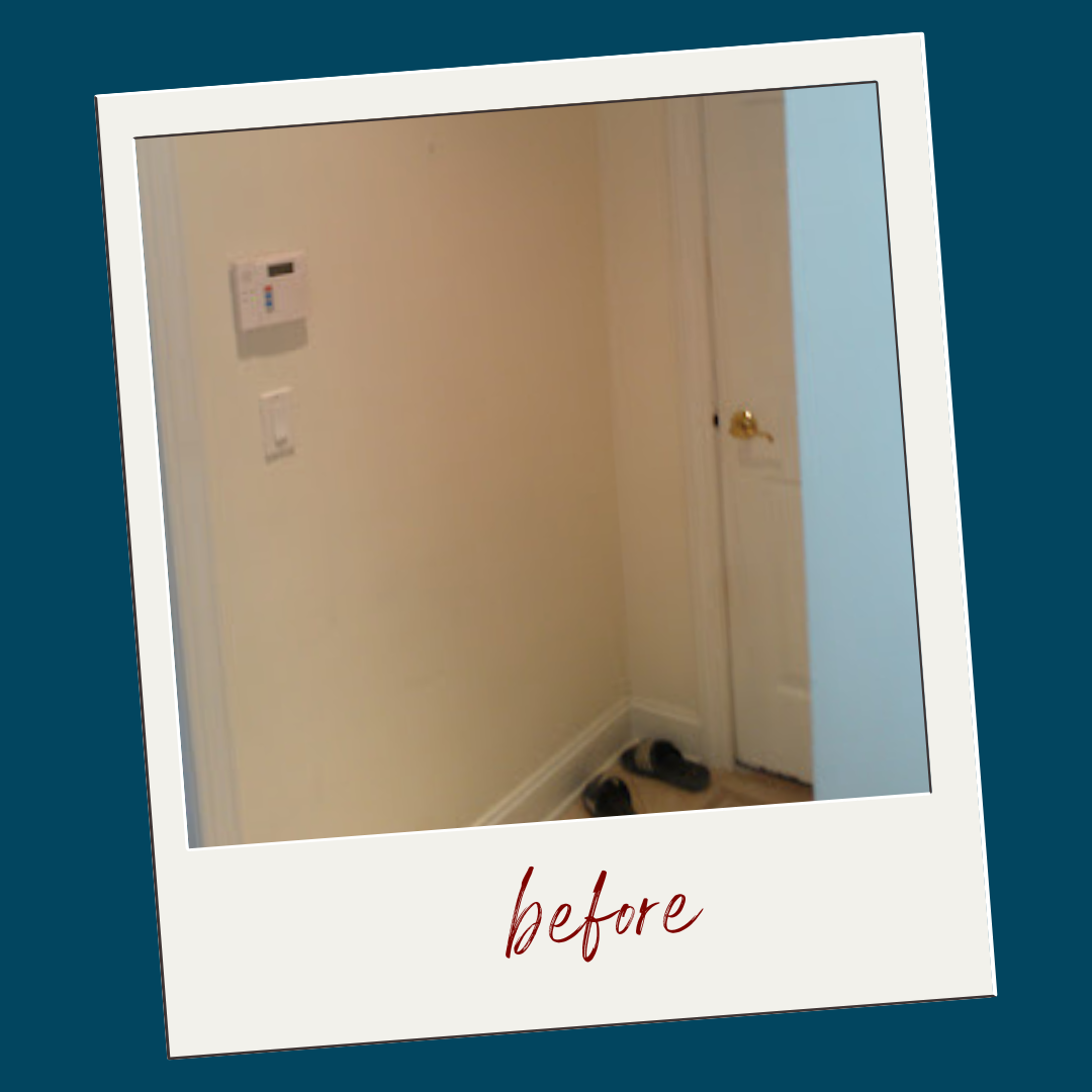 empty mudroom hallway