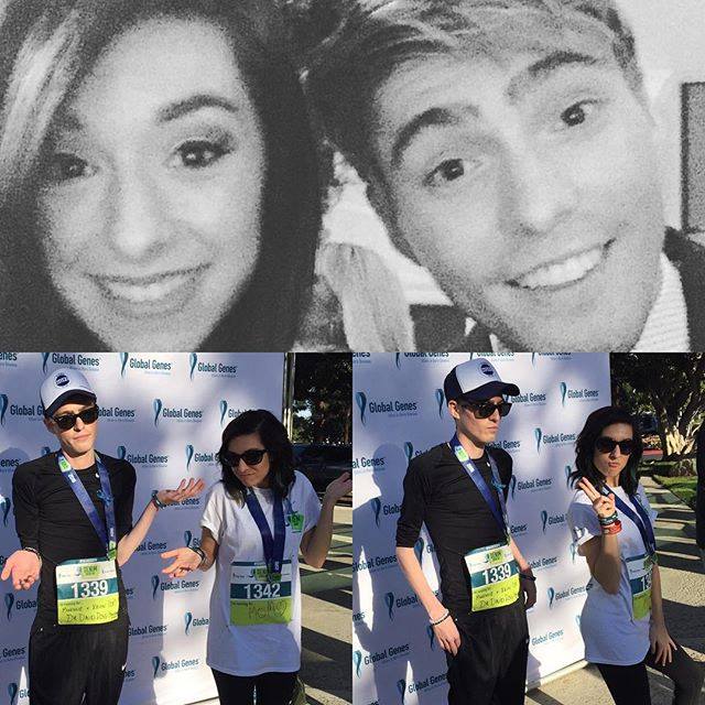 Above: Christina and Travis at the 2015 Global Genes Tribute to Champions of Hope Below: Travis and Christina at the 2nd Annual Global Genes Denim Dash