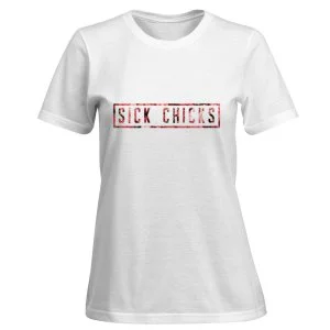 Sick Chicks Floral Short Sleeved T-Shirt
