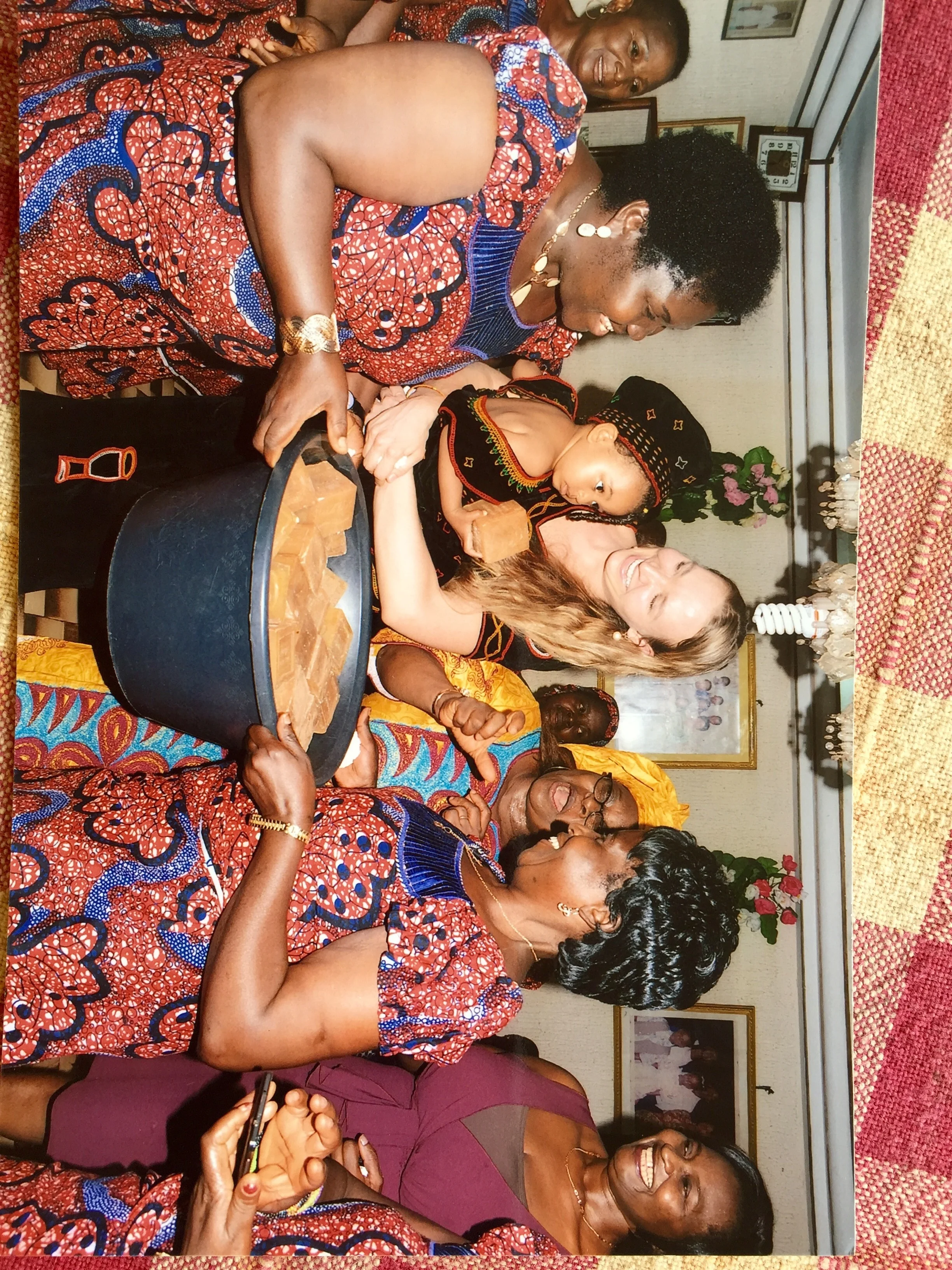 Being presented with soap