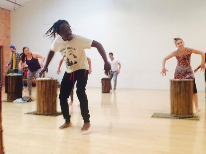 Another great Dundun Dance teacher, Soriba, who teaches at the Railyard Performance Center