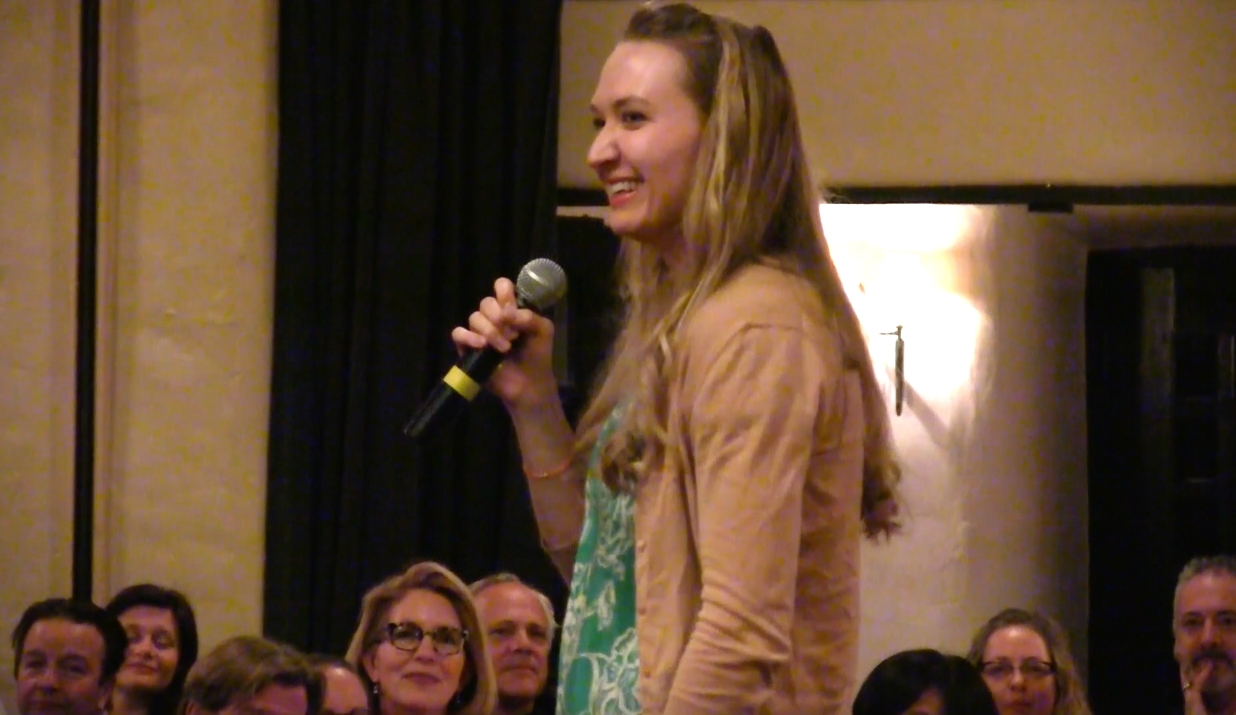 Speaking at the Santa Fe Girls' School Benefit