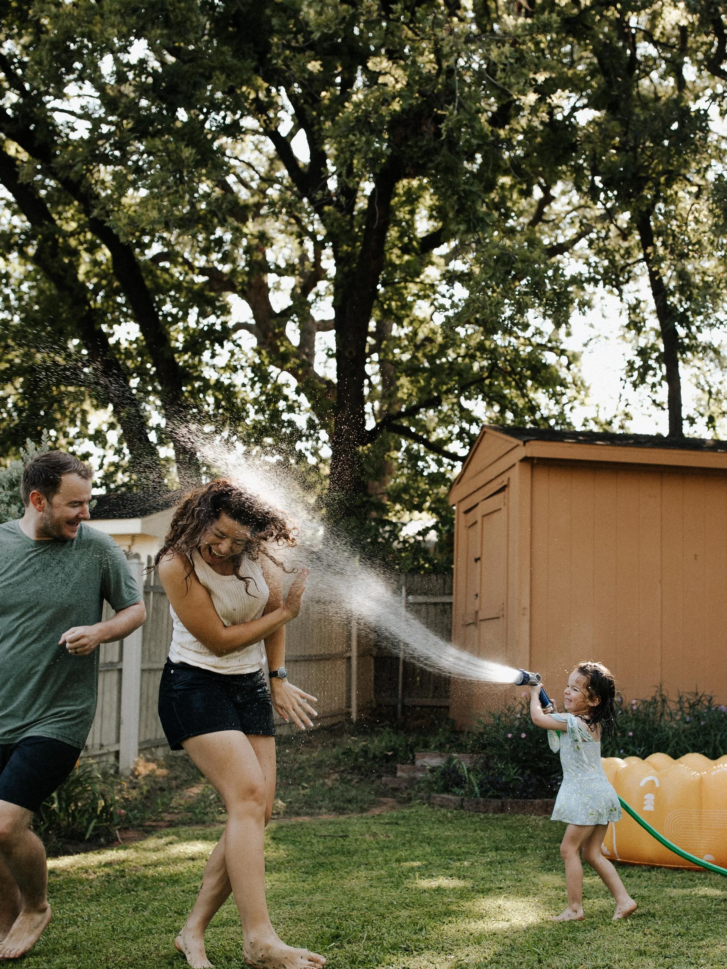 Backyard stories are quickly becoming some of my favorite to tell.

I know Fall is on our minds and planning is in full swing, but it&rsquo;s 105&deg; in Texas today, so there&rsquo;s still plenty of time to have your family captured this way before 
