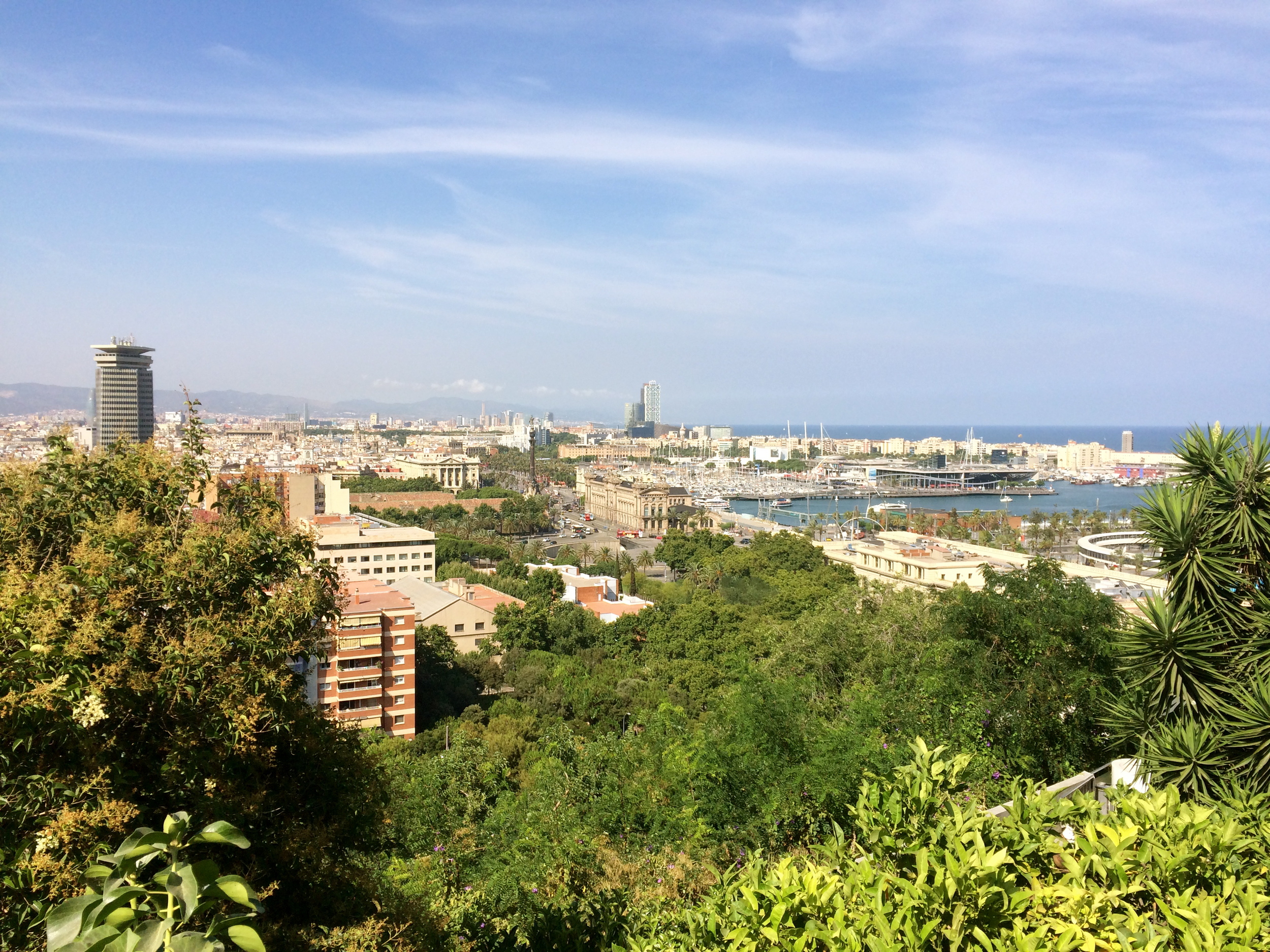 ◆ View from other side of Barcelona, near Park Montjuic